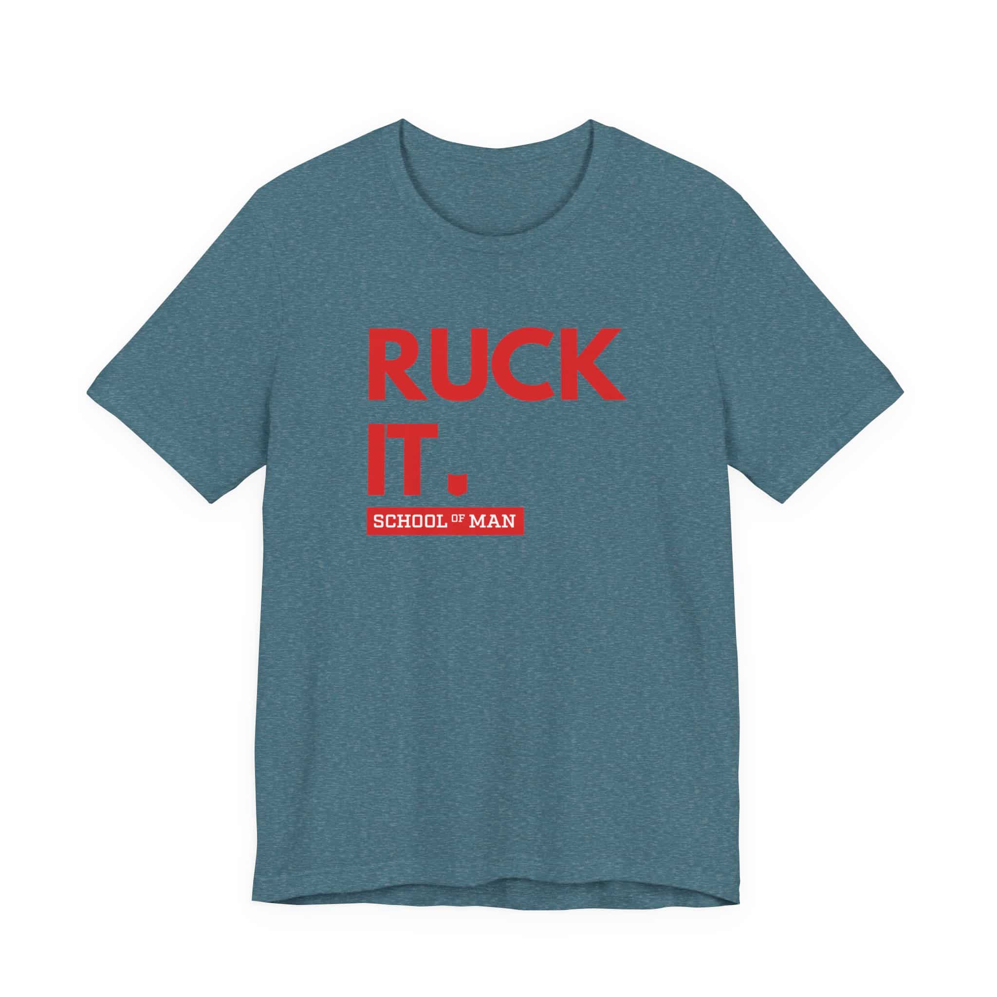 Ruck It School of Man T-Shirt | Military Rucking Fitness Tee - Image 41