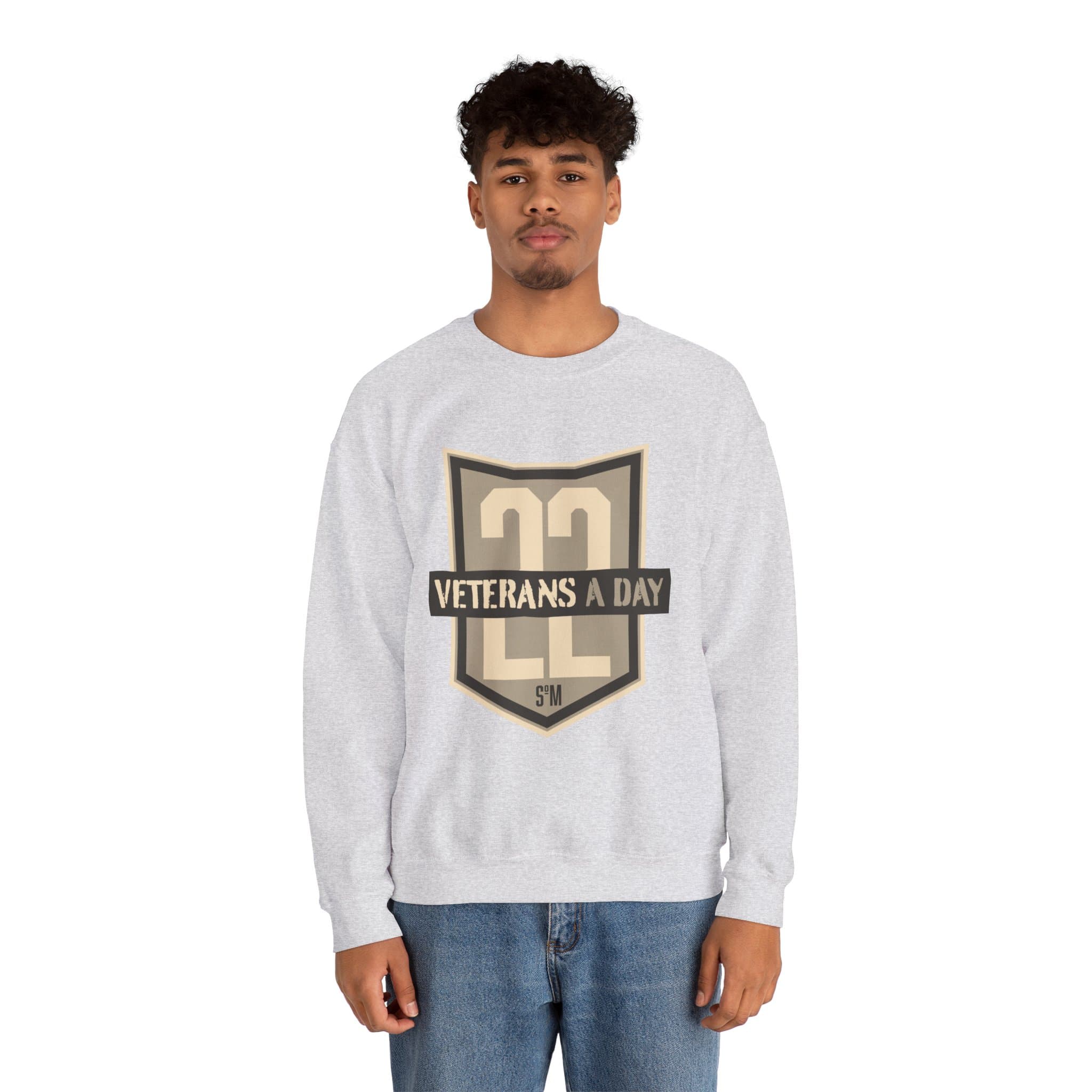 Veterans Day Shield Crewneck Sweatshirt — "Veterans A Day" Tribute - Image 11