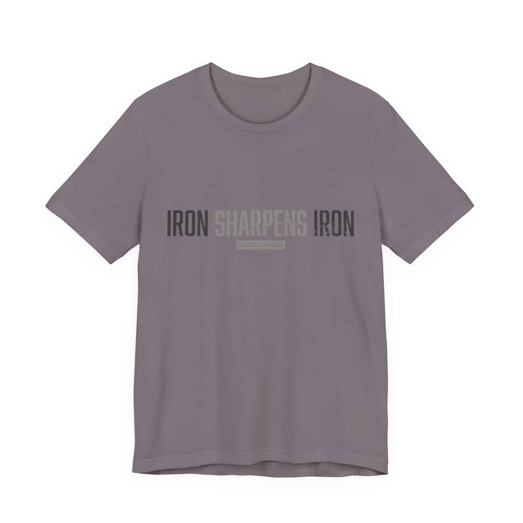 Iron Sharpens Iron T-Shirt | As One Man Sharpens Another, Faith-Based Tee - Image 45