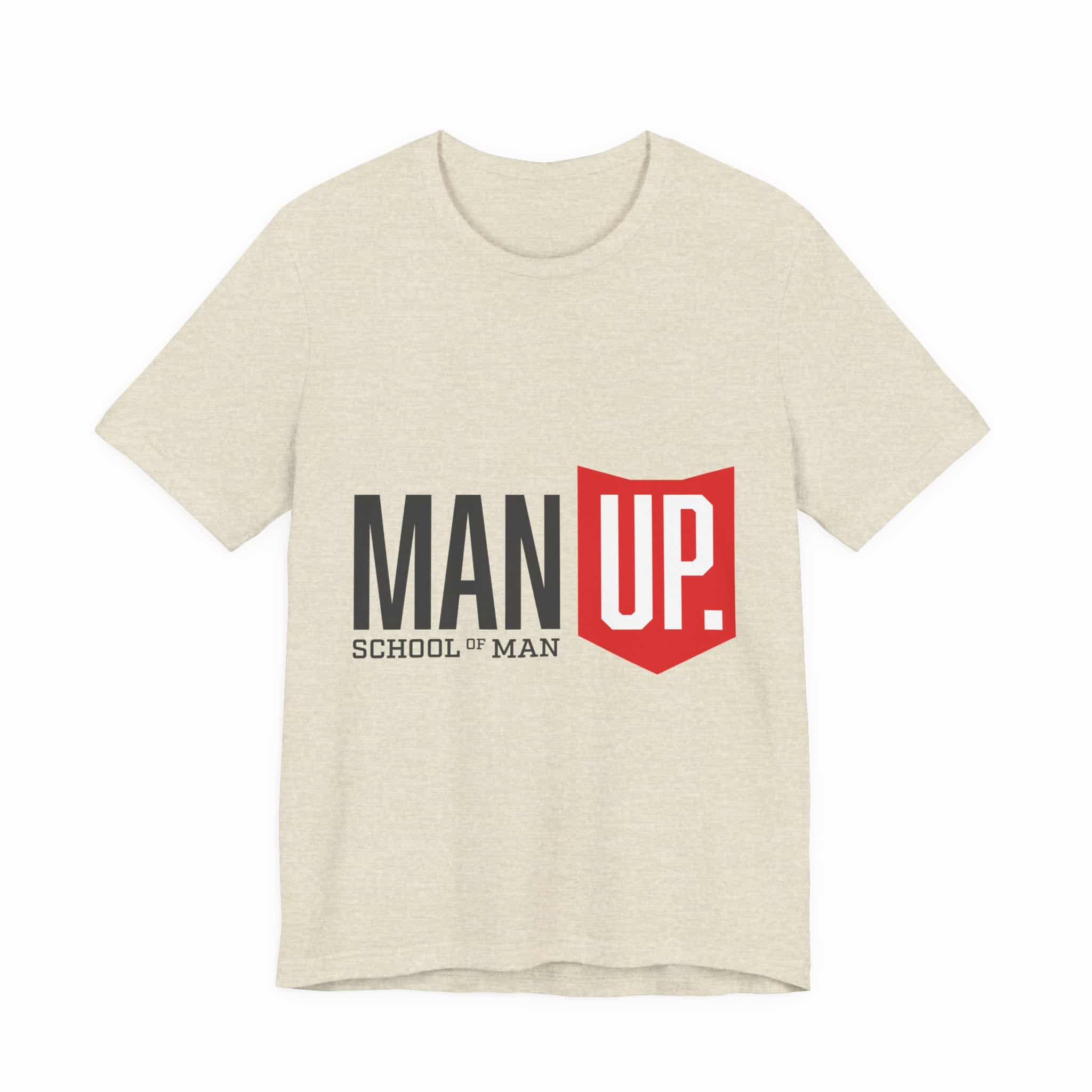 Man Up Shield logo T-Shirt | School of Man graphic tee - Image 16