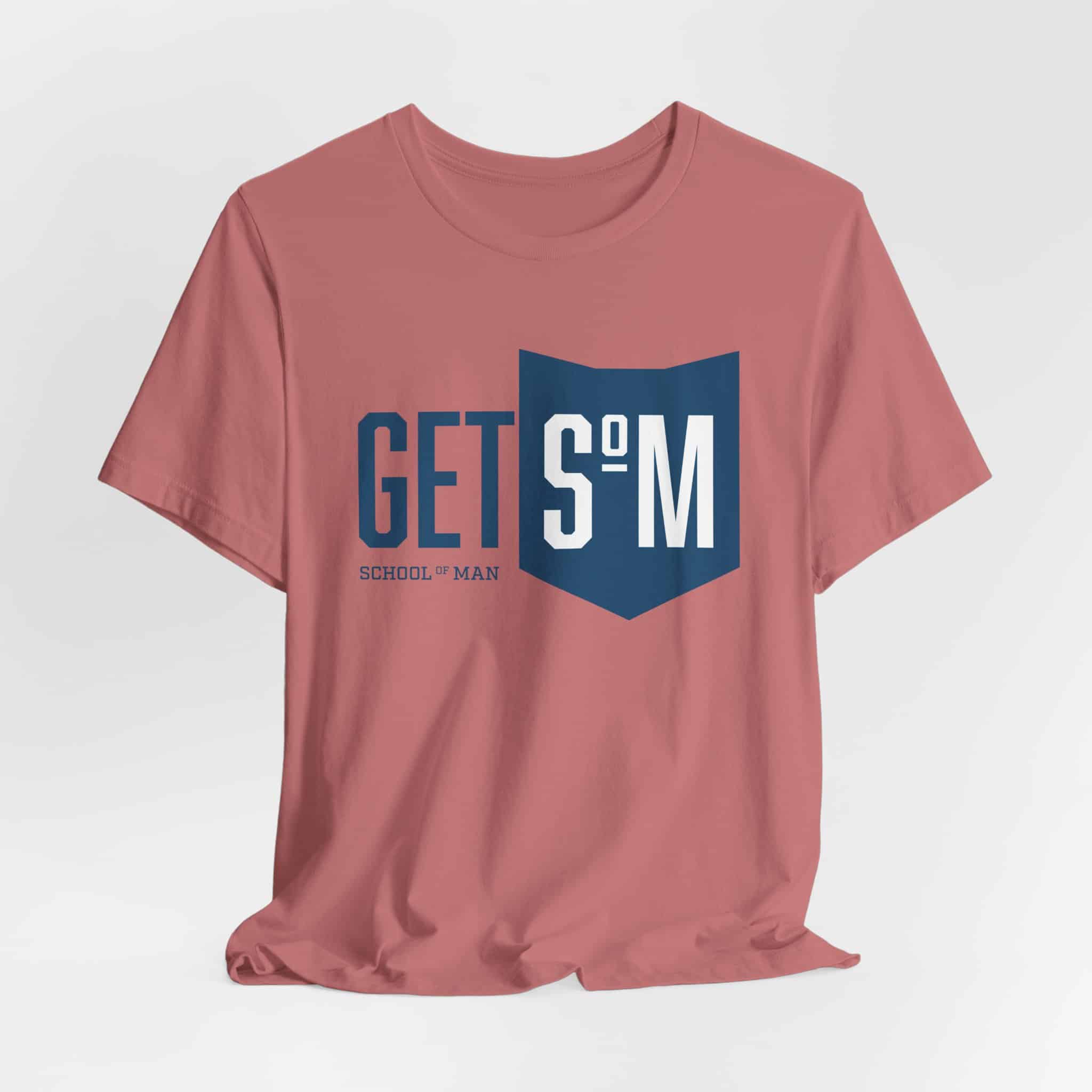 Get Some Shield logo T-Shirt | Retro Typographic School Man Tee - Image 12