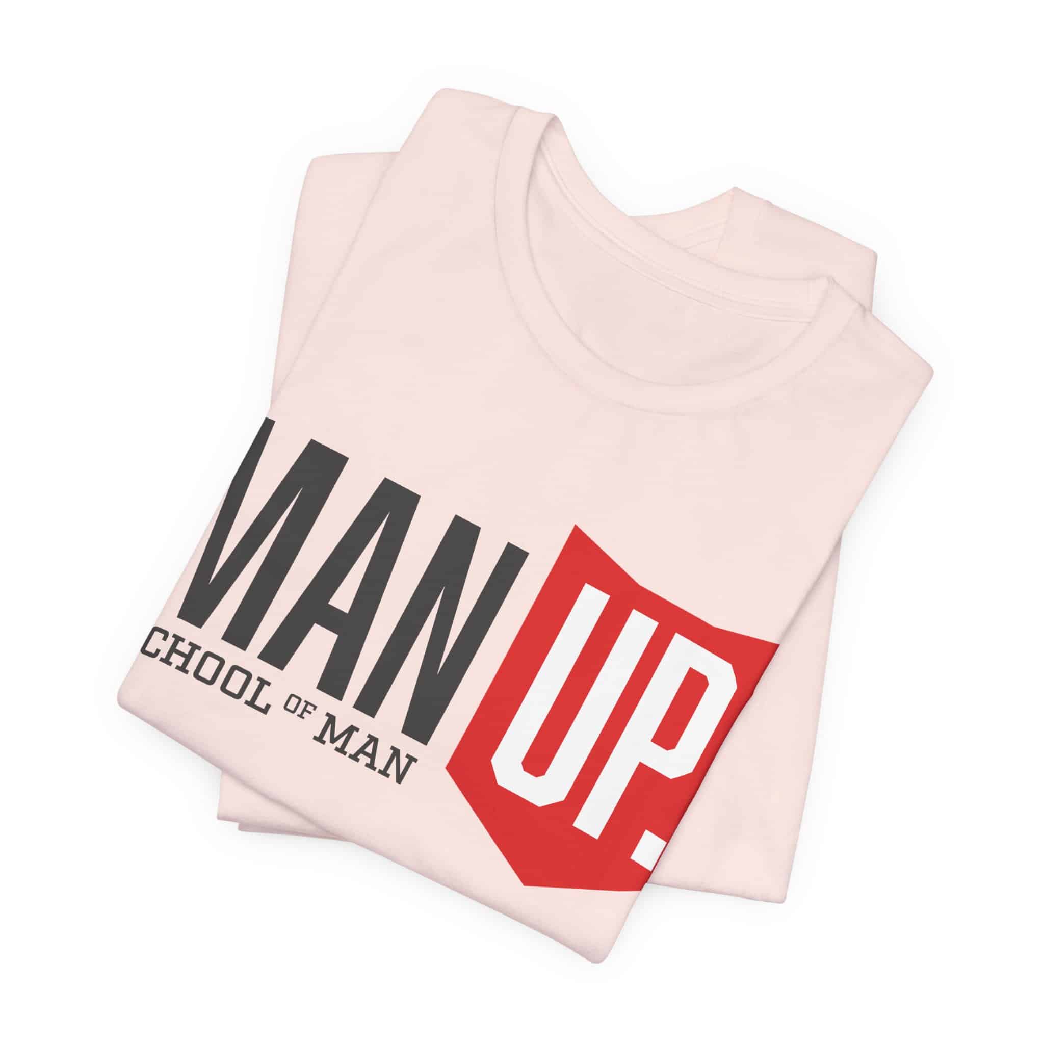 Man Up Shield logo T-Shirt | School of Man graphic tee - Image 6
