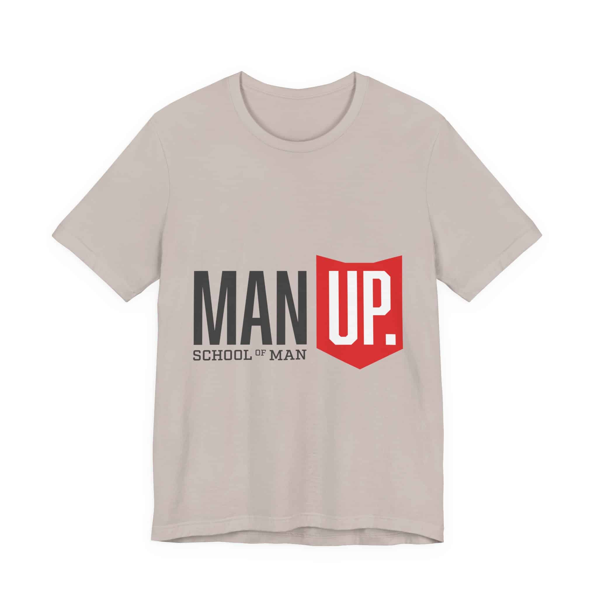 Man Up Shield logo T-Shirt | School of Man graphic tee - Image 24