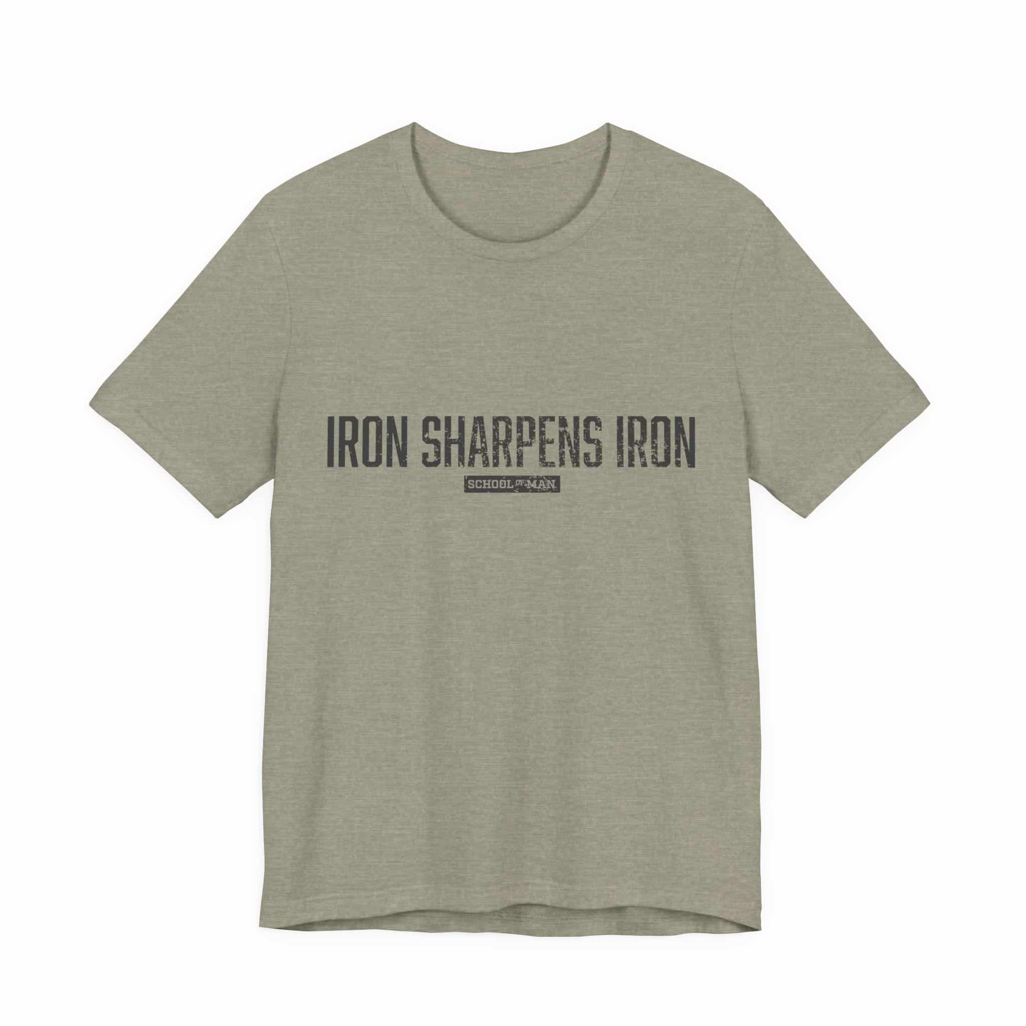 Iron Sharpens Iron tee | 'As One Man Sharpens Another' motivational shirt - Image 17