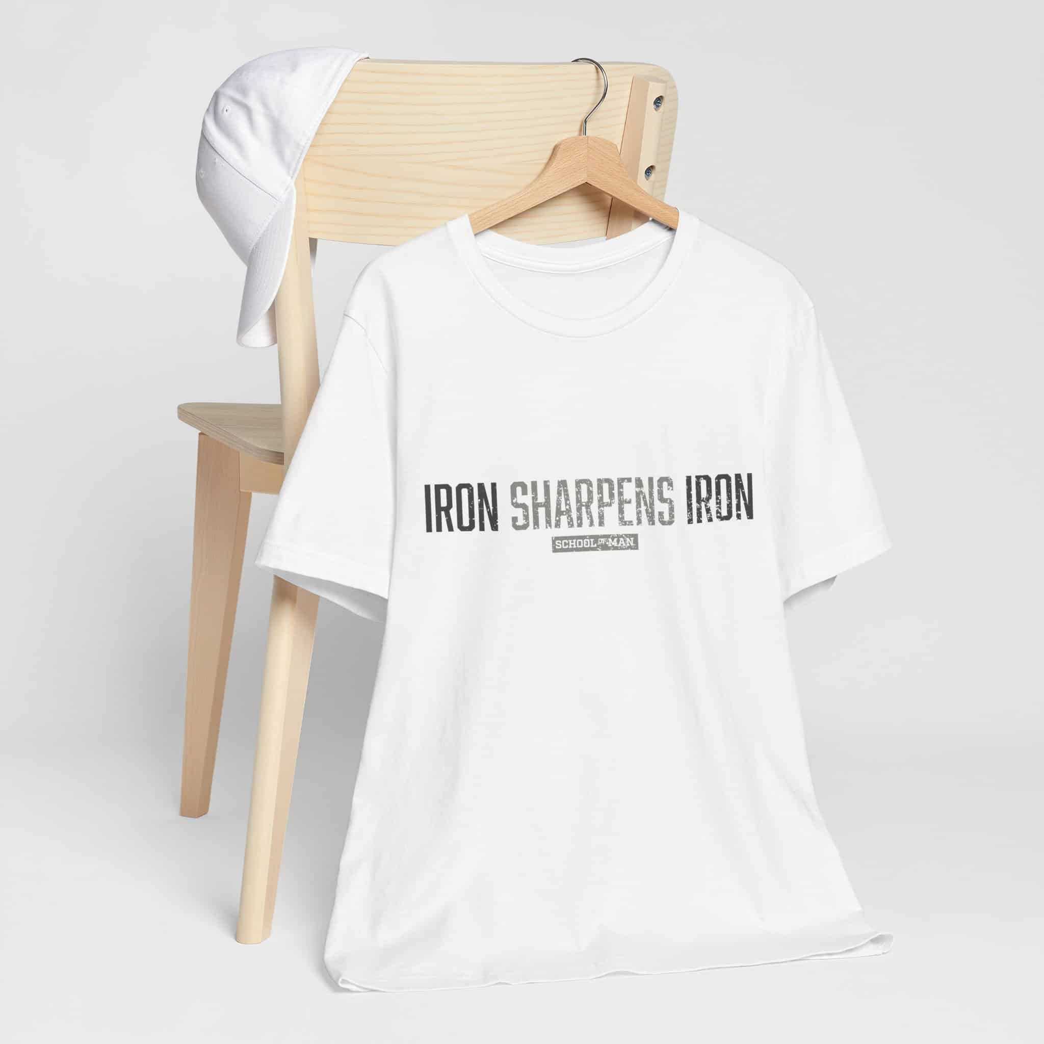 Iron Sharpens Iron T-Shirt | As One Man Sharpens Another, Faith-Based Tee - Image 4