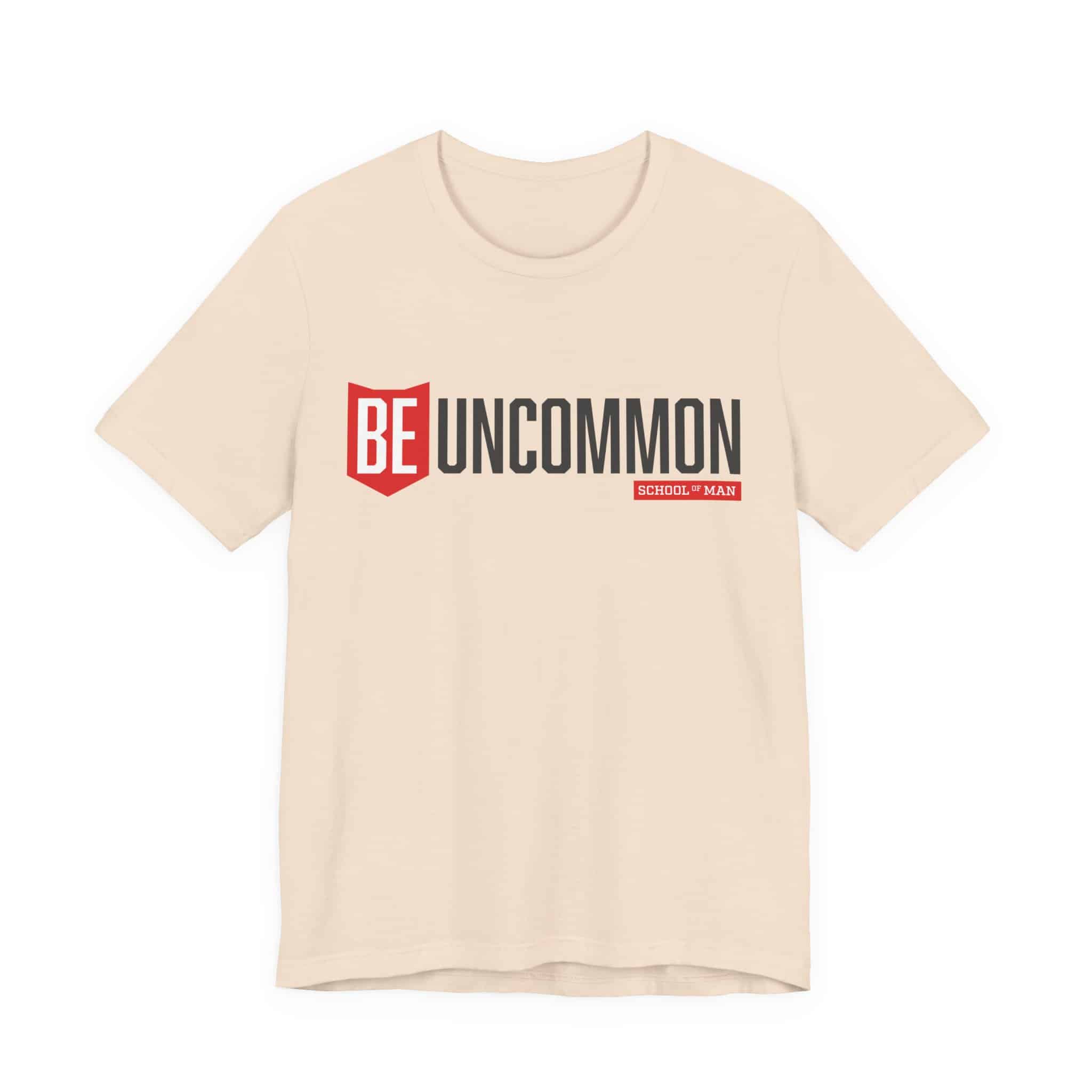 Be Uncommon graphic Tee | Motivational typography shirt, Red shield logo - Image 23