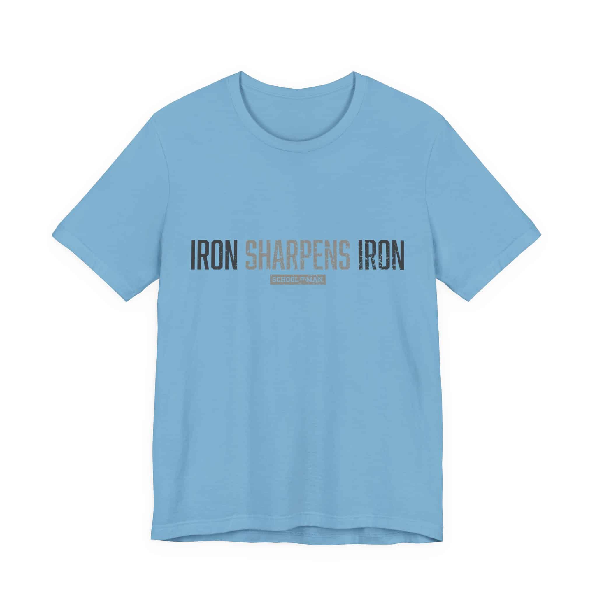 Iron Sharpens Iron T-Shirt | As One Man Sharpens Another, Faith-Based Tee - Image 37