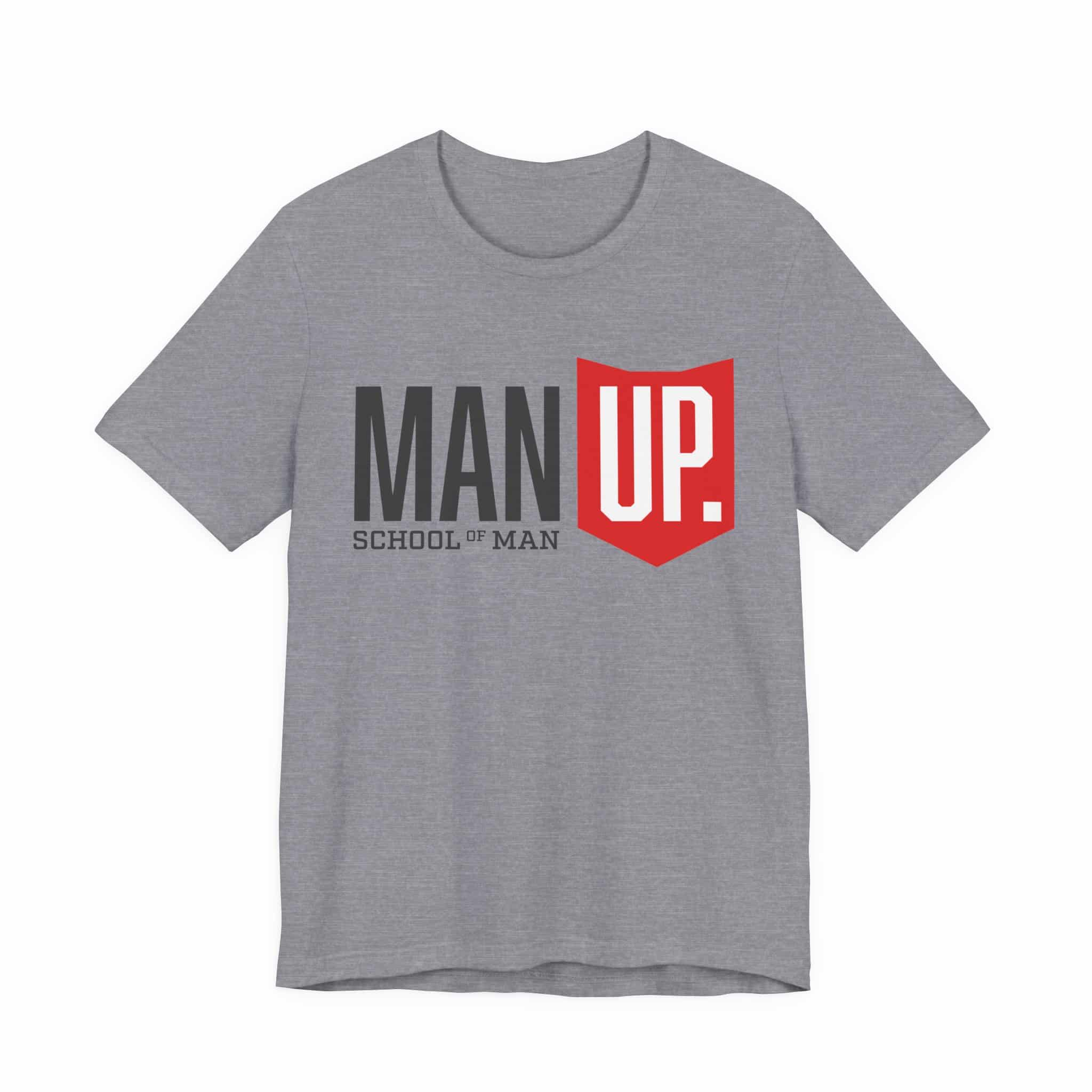 Man Up Shield logo T-Shirt | School of Man graphic tee - Image 44