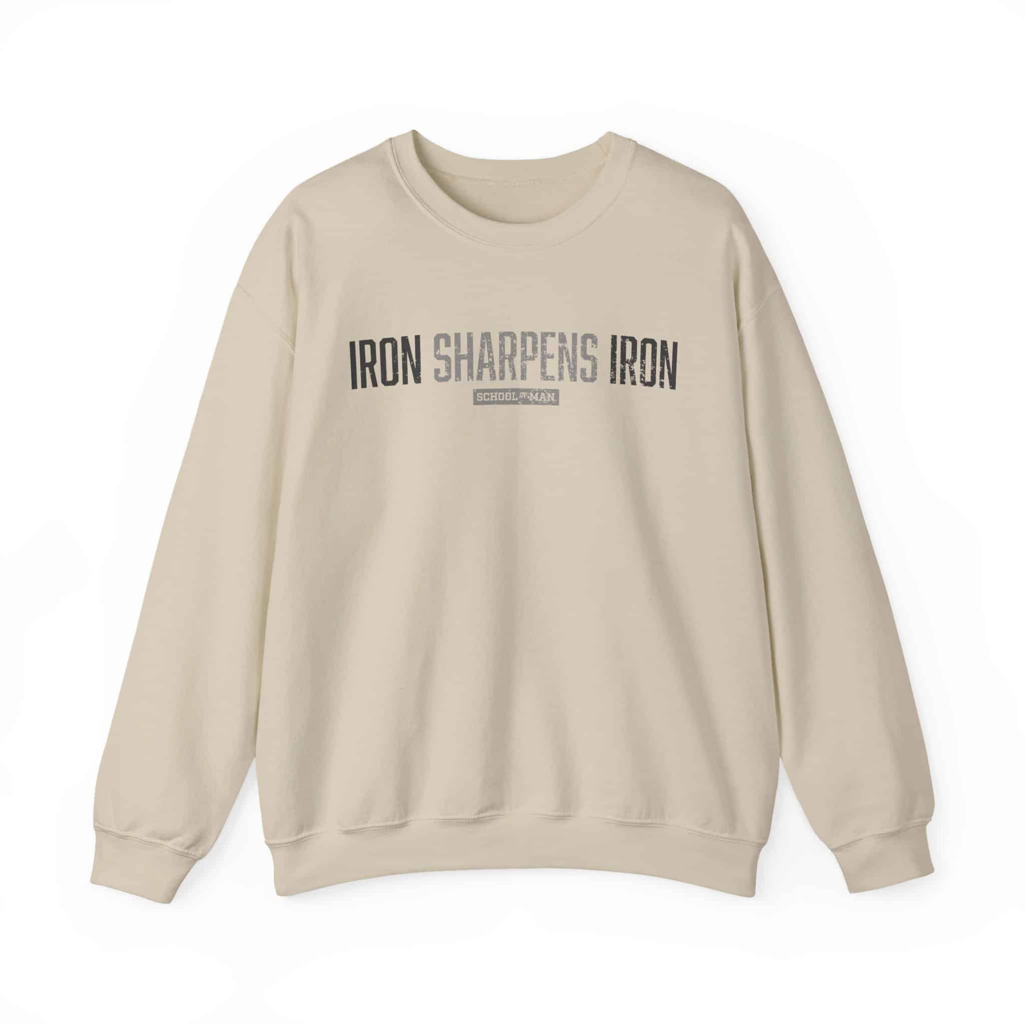 Crewneck Sweatshirt — "Iron Sharpens Iron" Motivational Pullover - Image 9