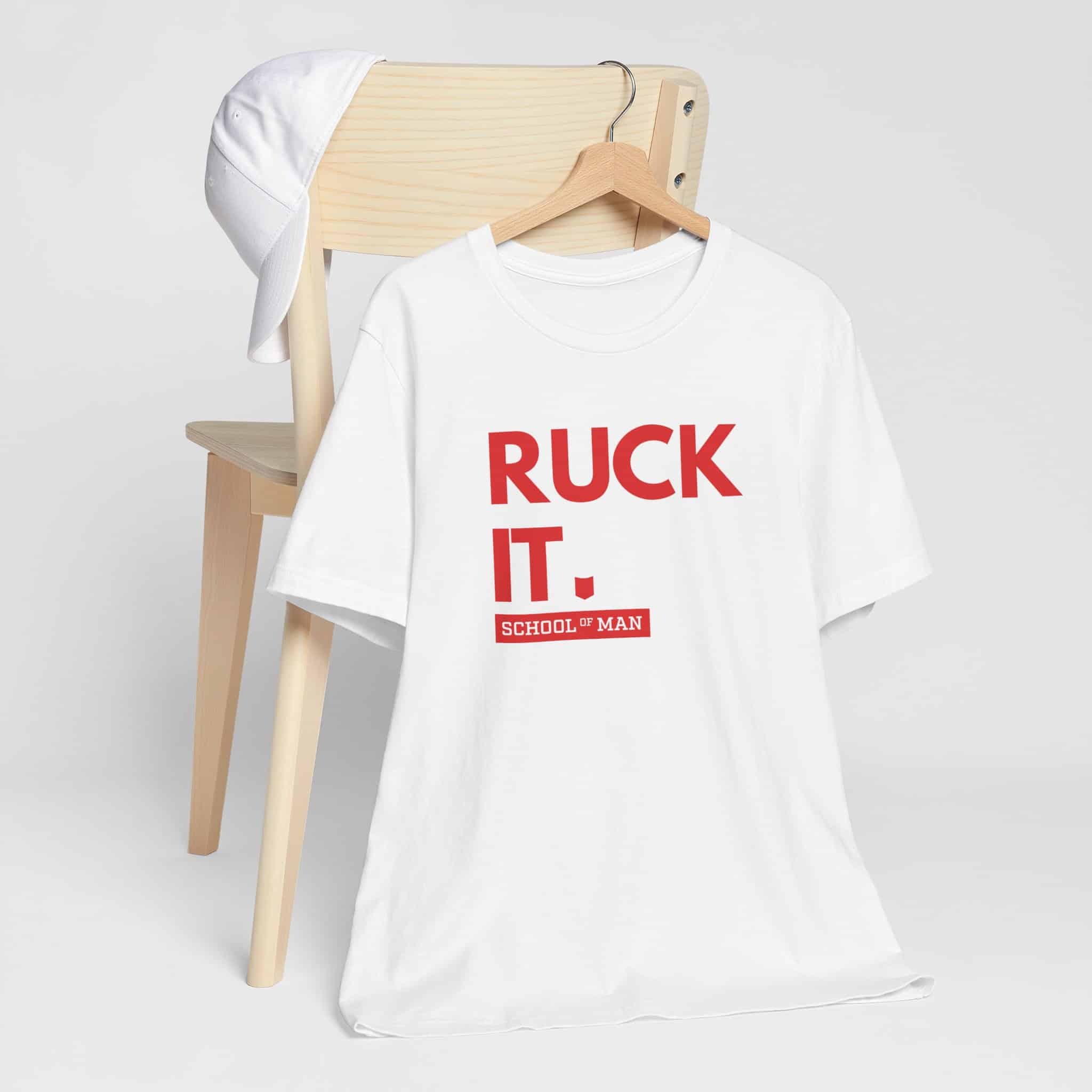 Ruck It School of Man T-Shirt | Military Rucking Fitness Tee - Image 3