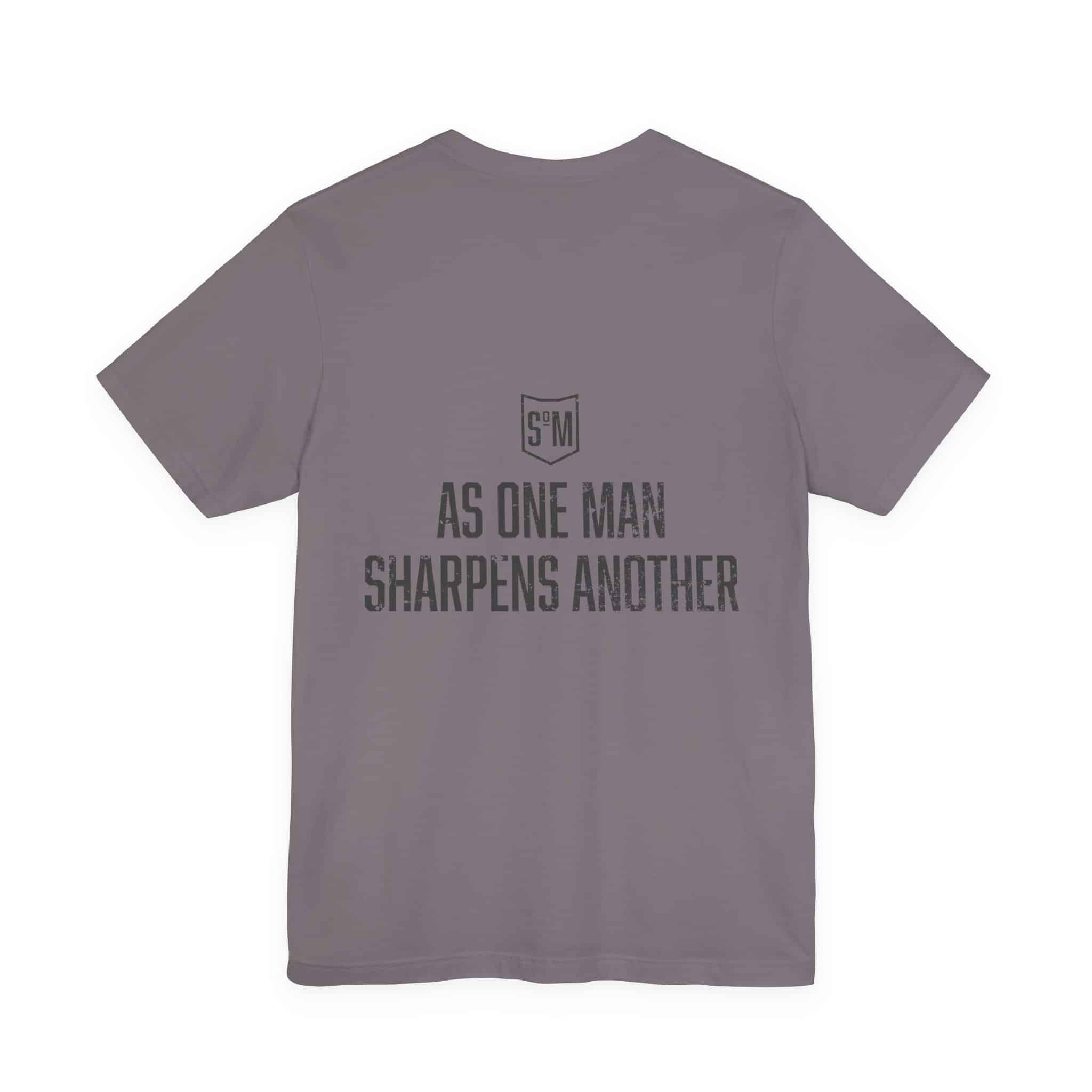 Iron Sharpens Iron T-Shirt | As One Man Sharpens Another, Faith-Based Tee - Image 46