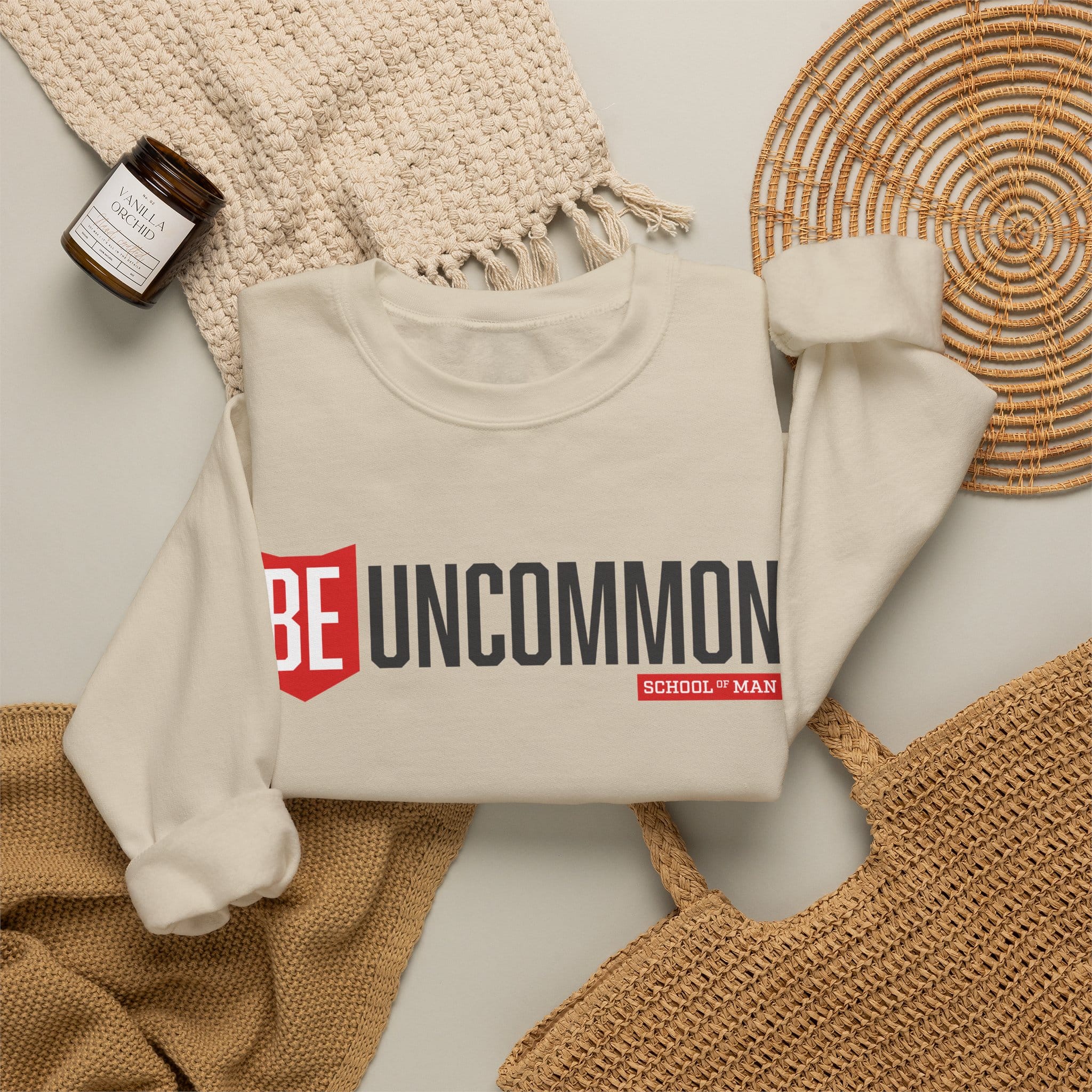 Be Uncommon Crewneck Sweatshirt – Motivational Graphic Sweatshirt - Image 16
