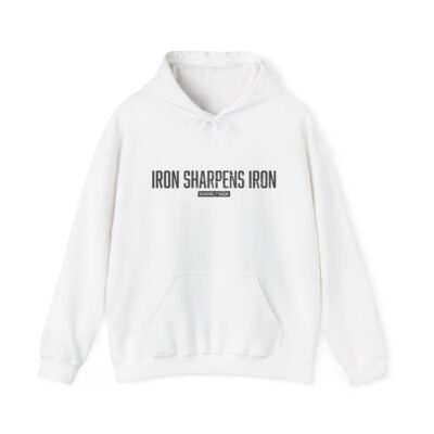 Iron Sharpens Iron Hoodie — Motivational Christian Faith Pullover