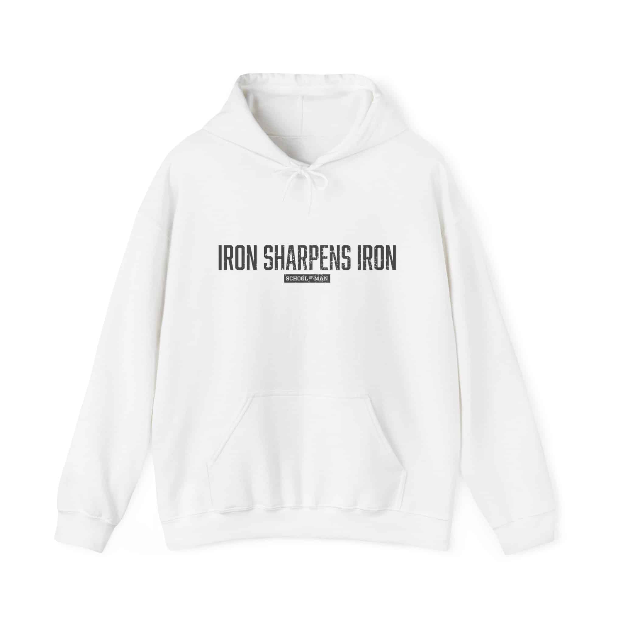 Iron Sharpens Iron Hoodie — Motivational Christian Faith Pullover