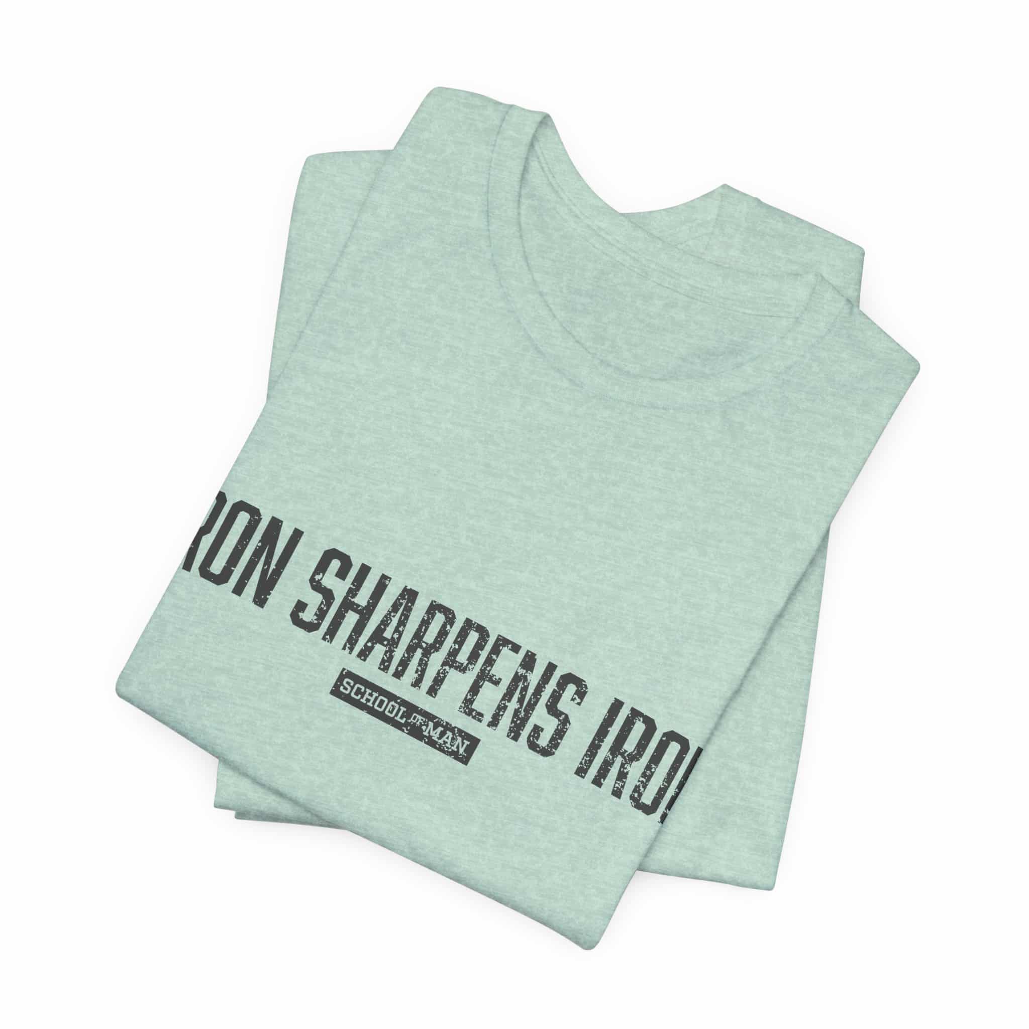 Iron Sharpens Iron tee | 'As One Man Sharpens Another' motivational shirt - Image 31