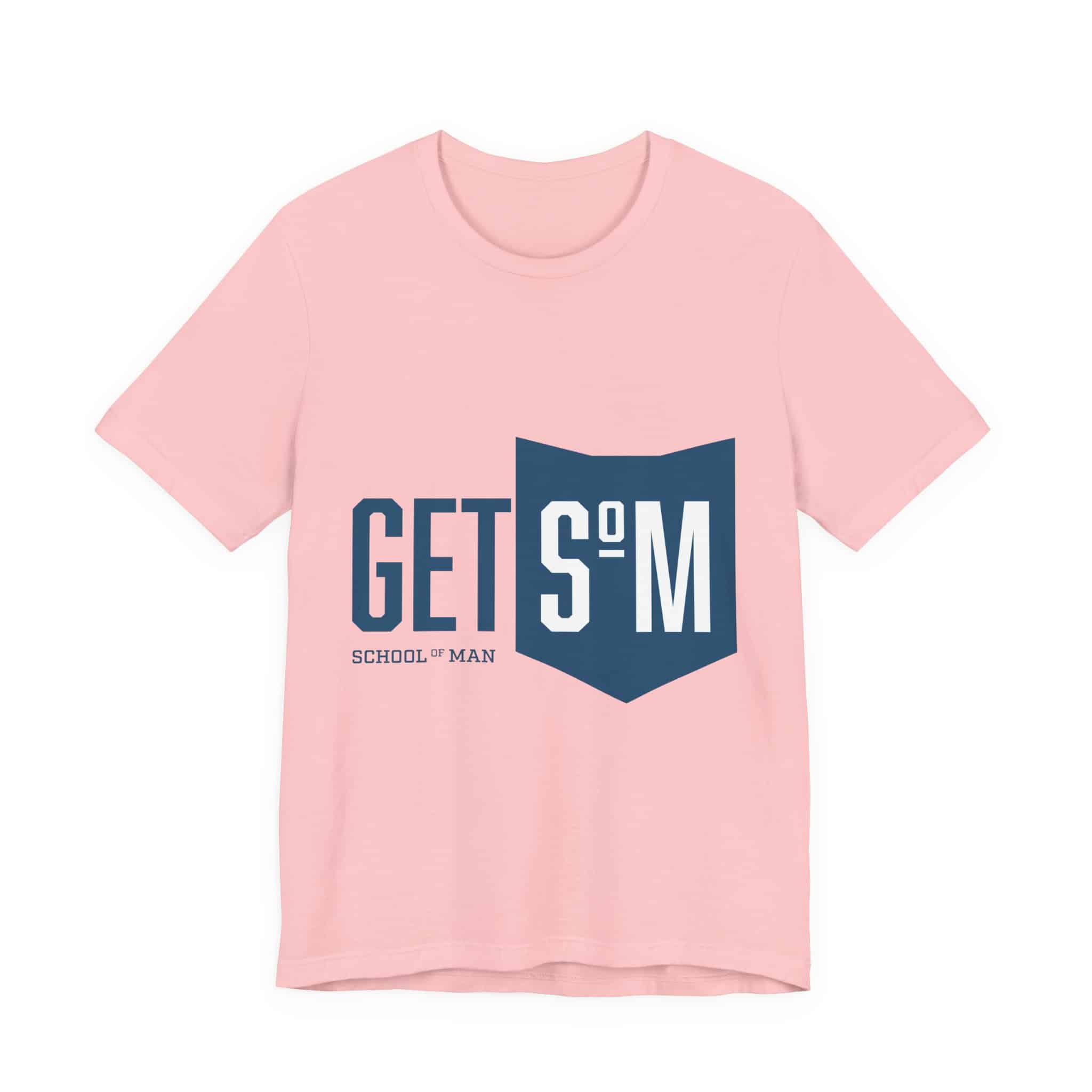 Get Some Shield logo T-Shirt | Retro Typographic School Man Tee - Image 49
