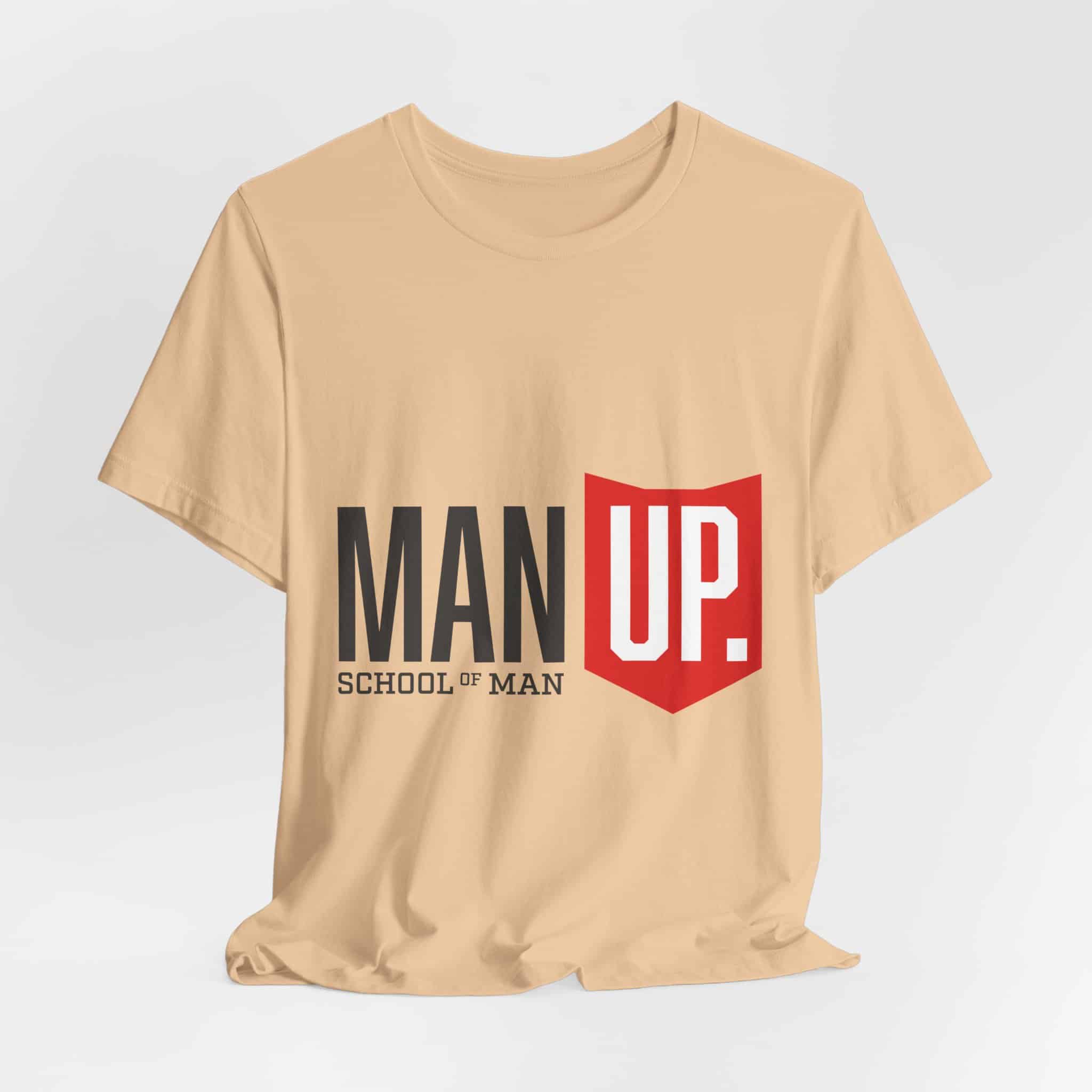 Man Up Shield logo T-Shirt | School of Man graphic tee - Image 15