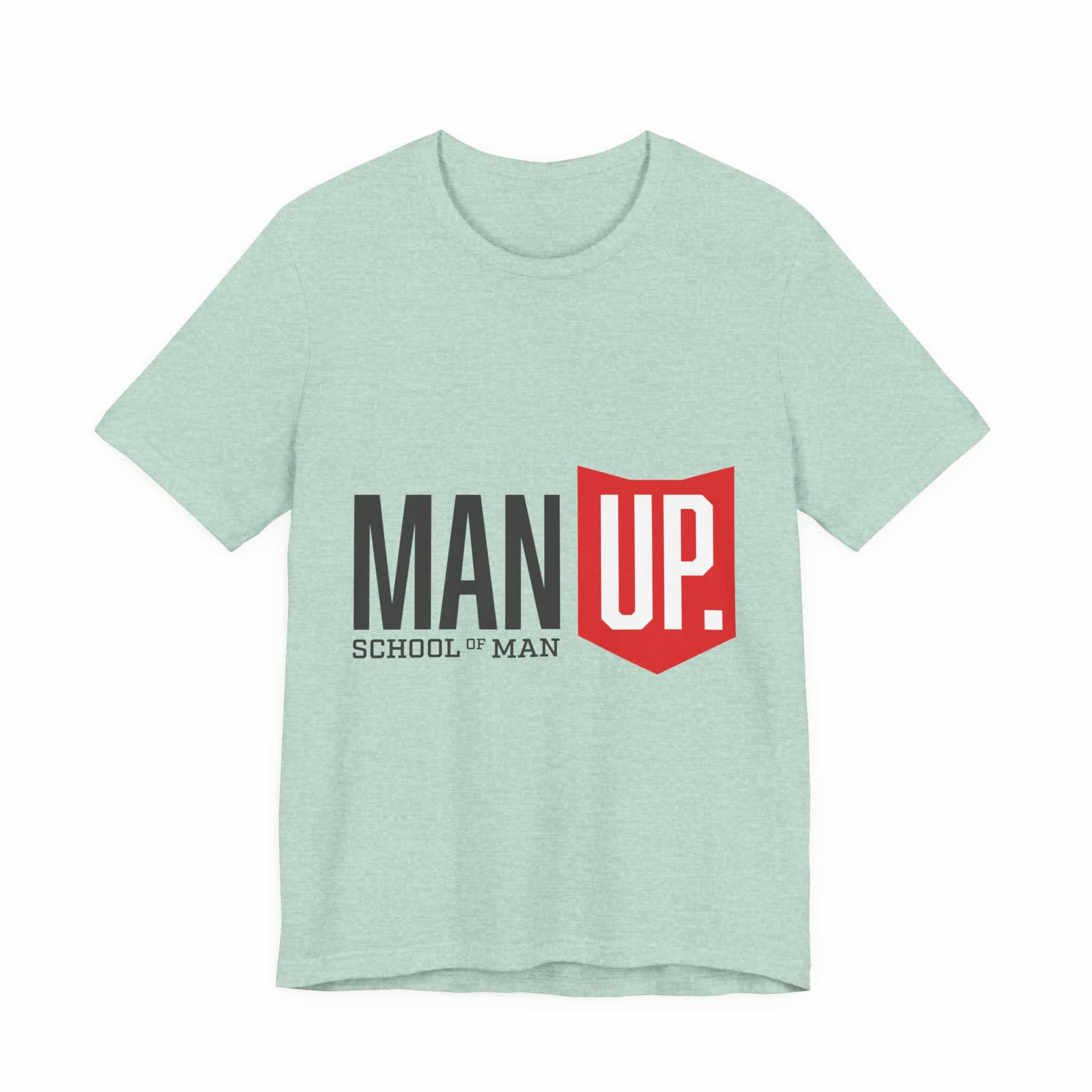 Man Up Shield logo T-Shirt | School of Man graphic tee - Image 28