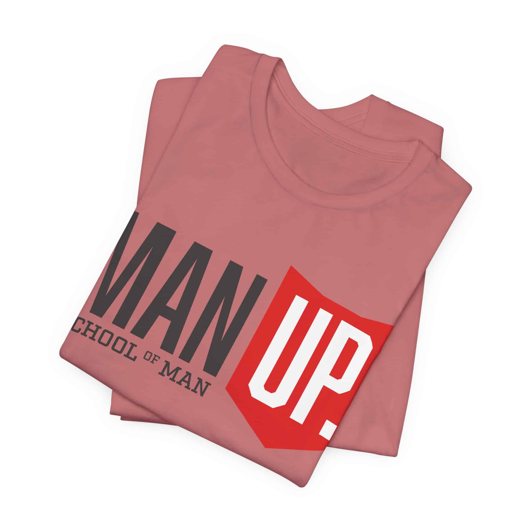 Man Up Shield logo T-Shirt | School of Man graphic tee - Image 10