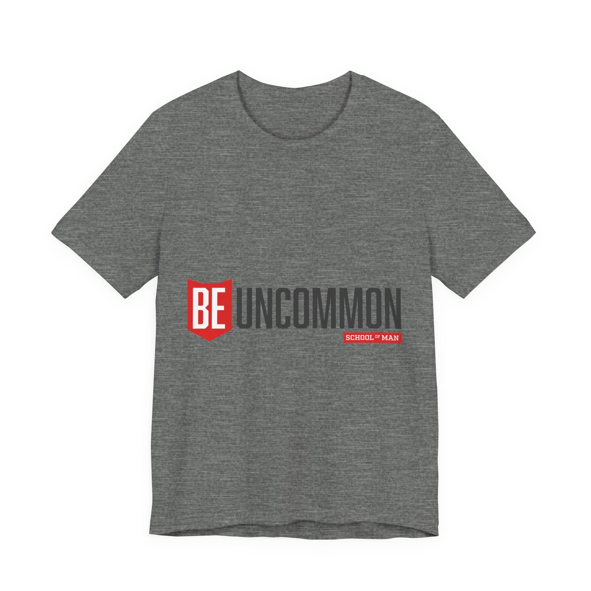Be Uncommon graphic Tee | Motivational typography shirt, Red shield logo - Image 15