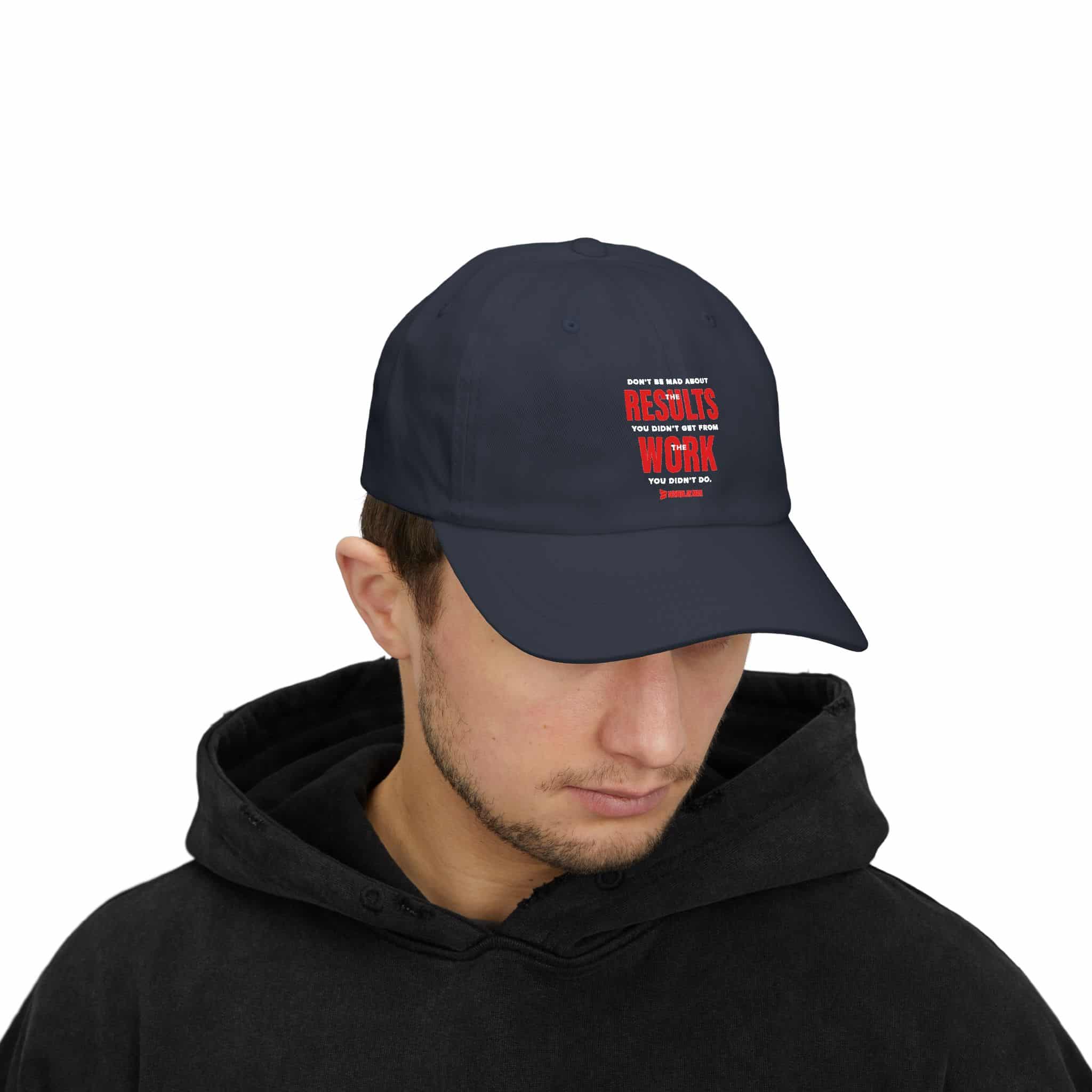 Classic Dad Cap — 'Results Don’t Come From Comfort' Motivational Dad Hat - Image 5