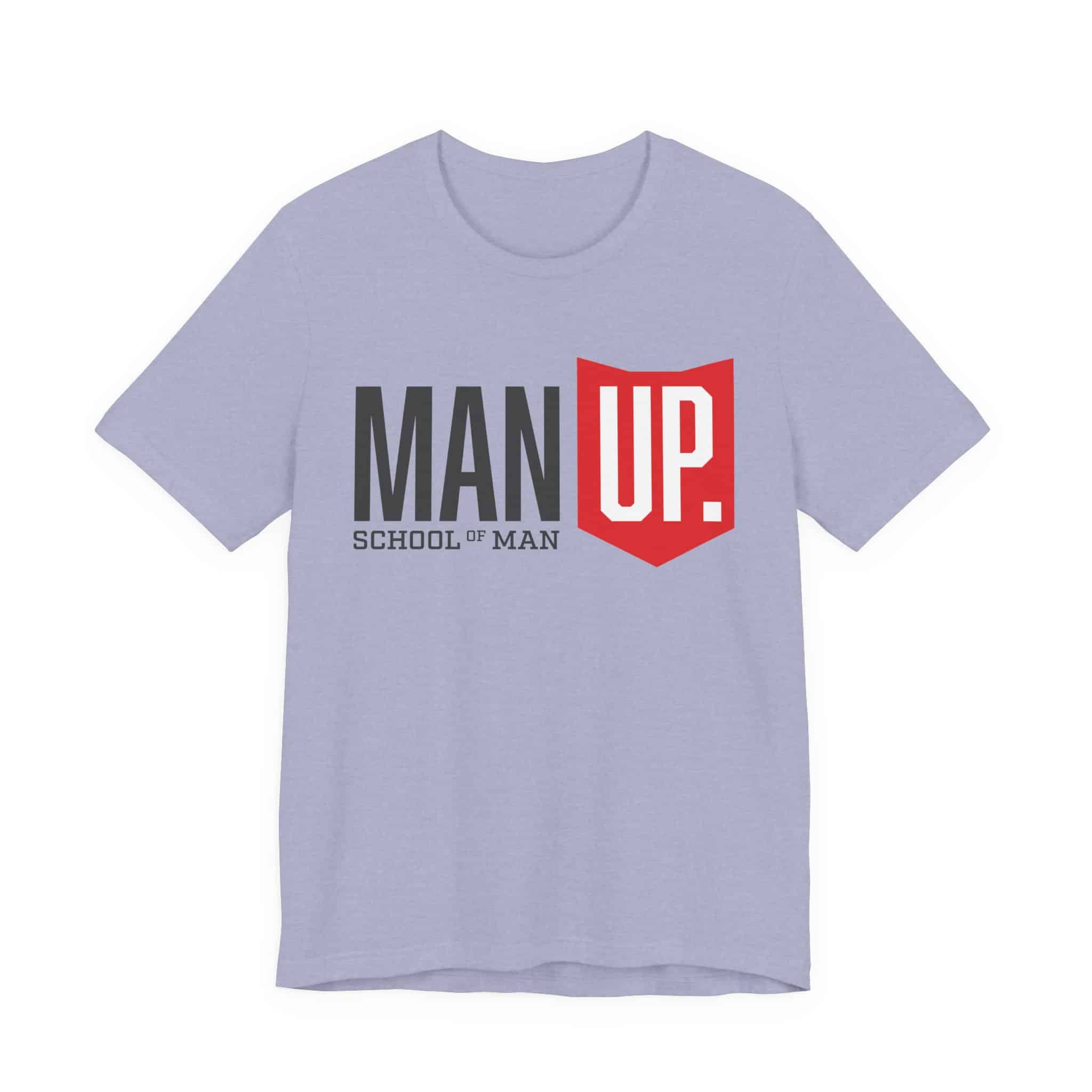 Man Up Shield logo T-Shirt | School of Man graphic tee - Image 36