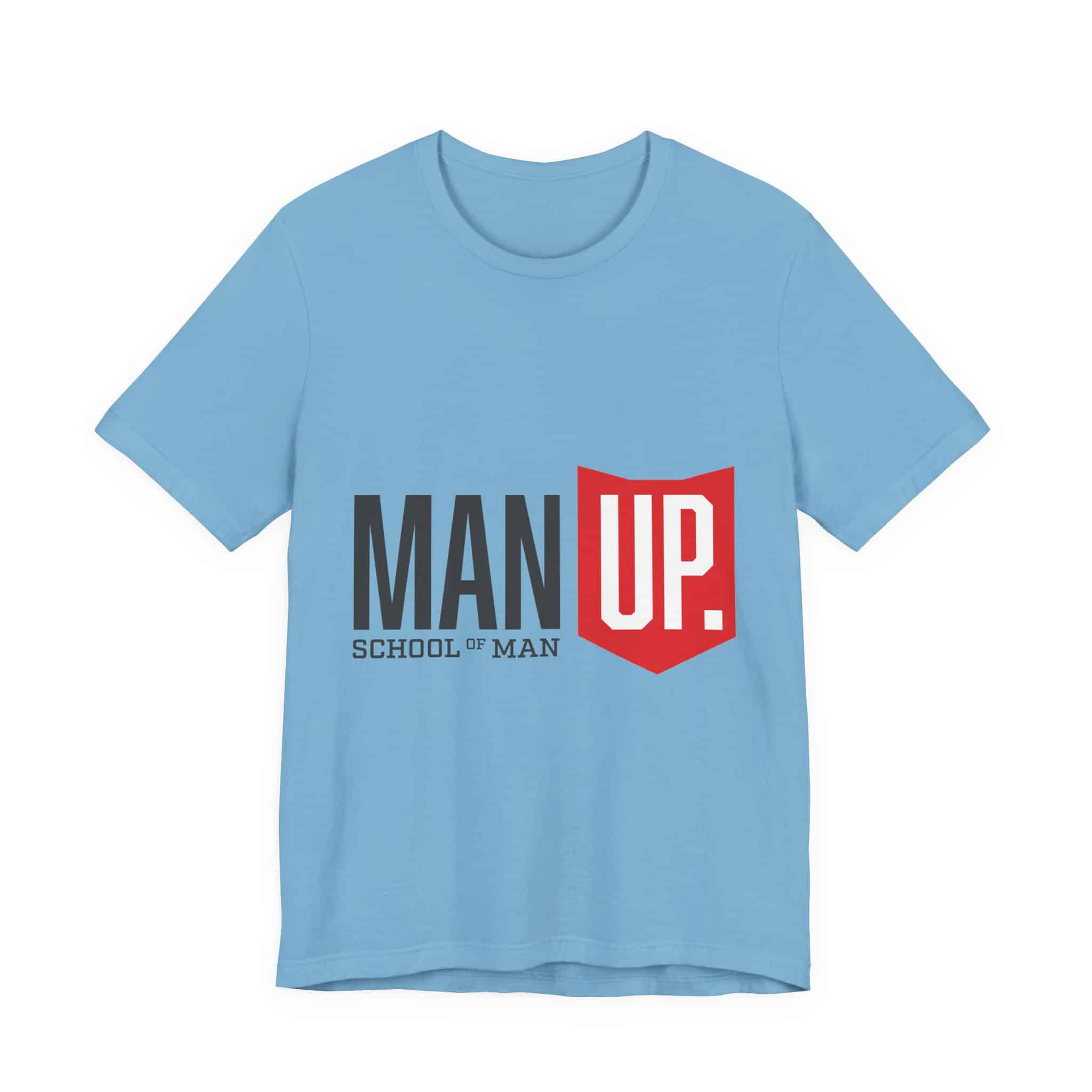 Man Up Shield logo T-Shirt | School of Man graphic tee - Image 40