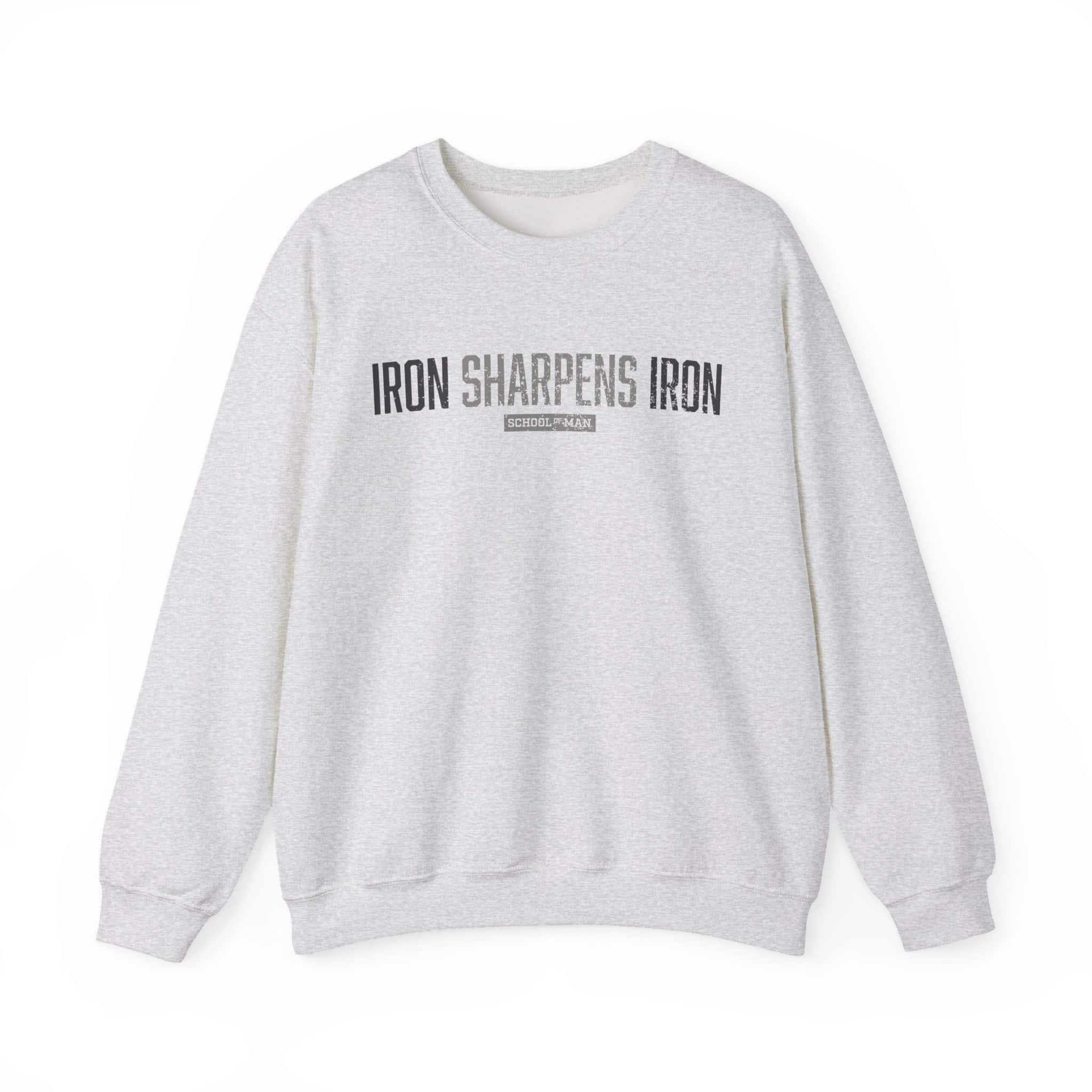 Crewneck Sweatshirt — "Iron Sharpens Iron" Motivational Pullover - Image 5