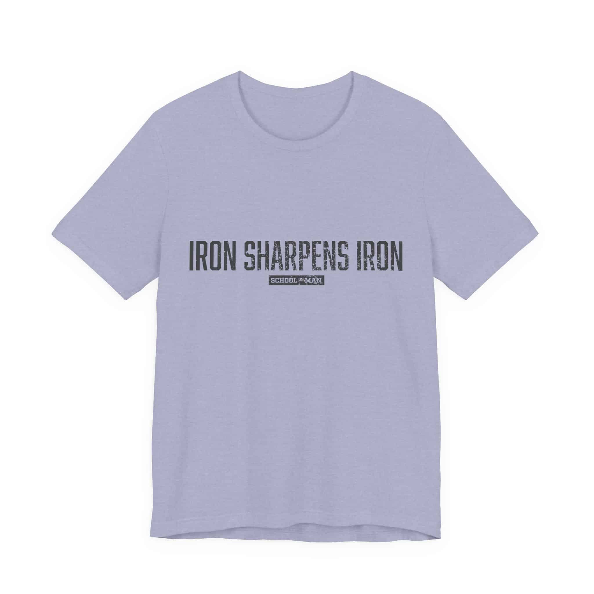 Iron Sharpens Iron tee | 'As One Man Sharpens Another' motivational shirt - Image 45