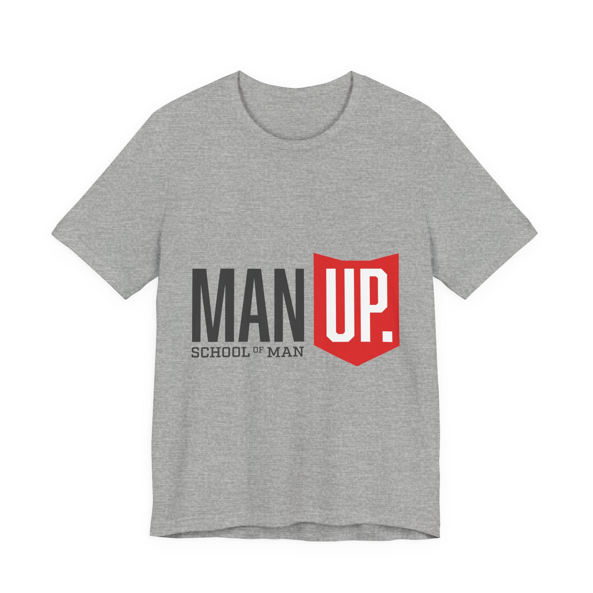 Man Up Shield logo T-Shirt | School of Man graphic tee - Image 32