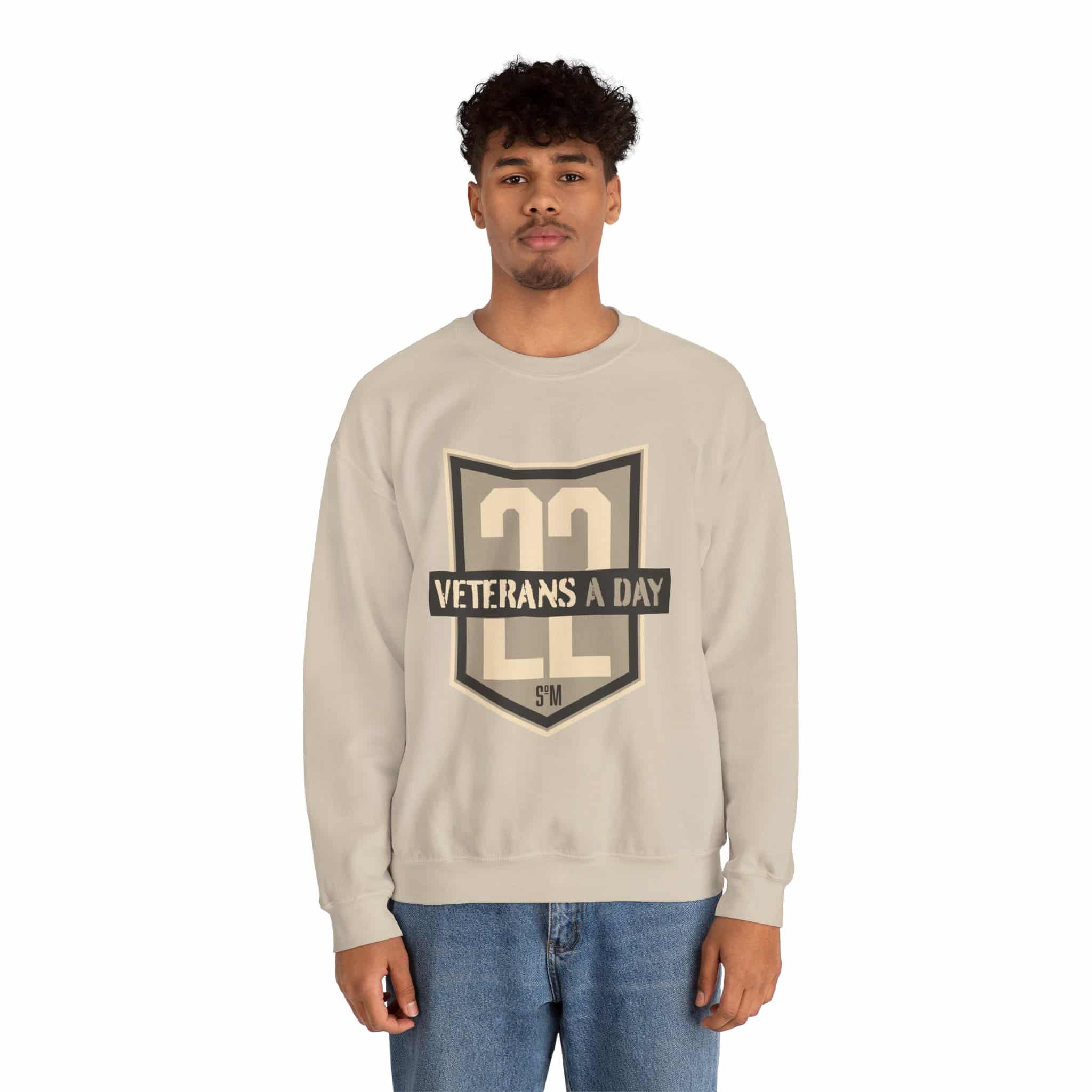 Veterans Day Shield Crewneck Sweatshirt — "Veterans A Day" Tribute - Image 17