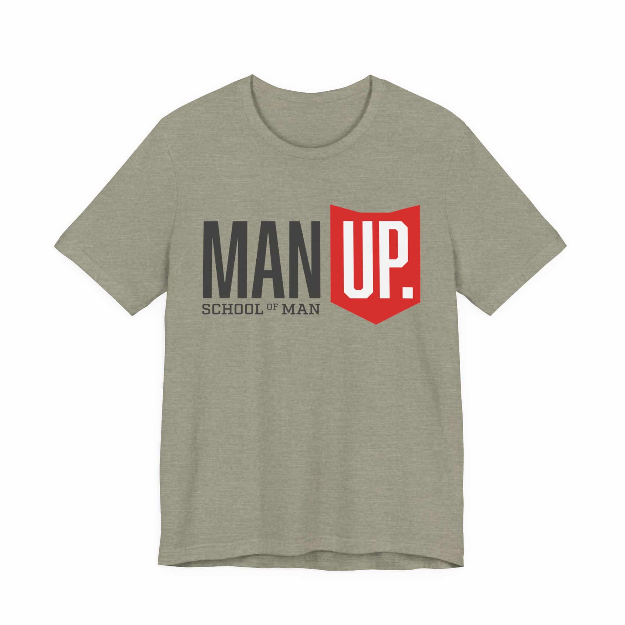 Man Up Shield logo T-Shirt | School of Man graphic tee - Image 20