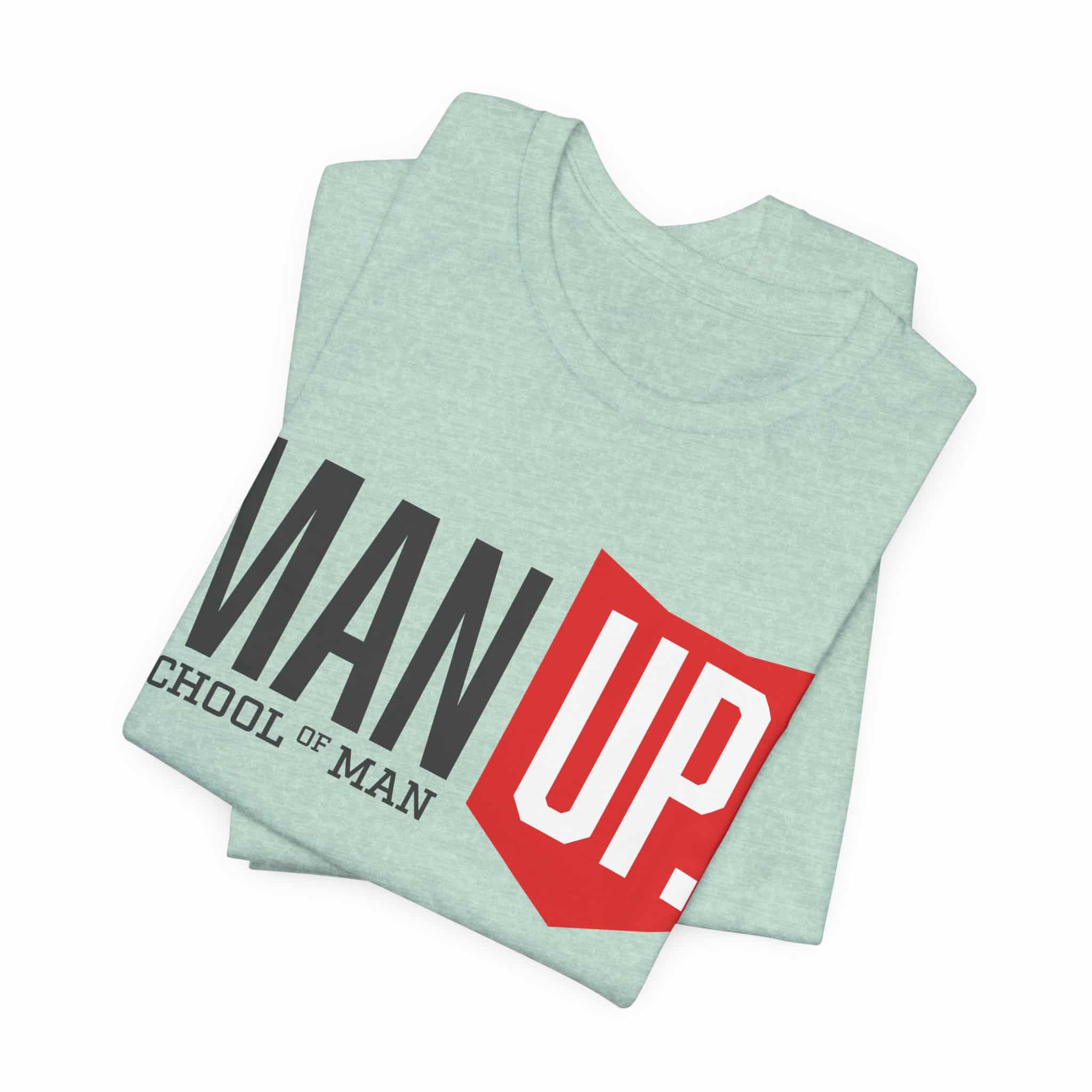 Man Up Shield logo T-Shirt | School of Man graphic tee - Image 30