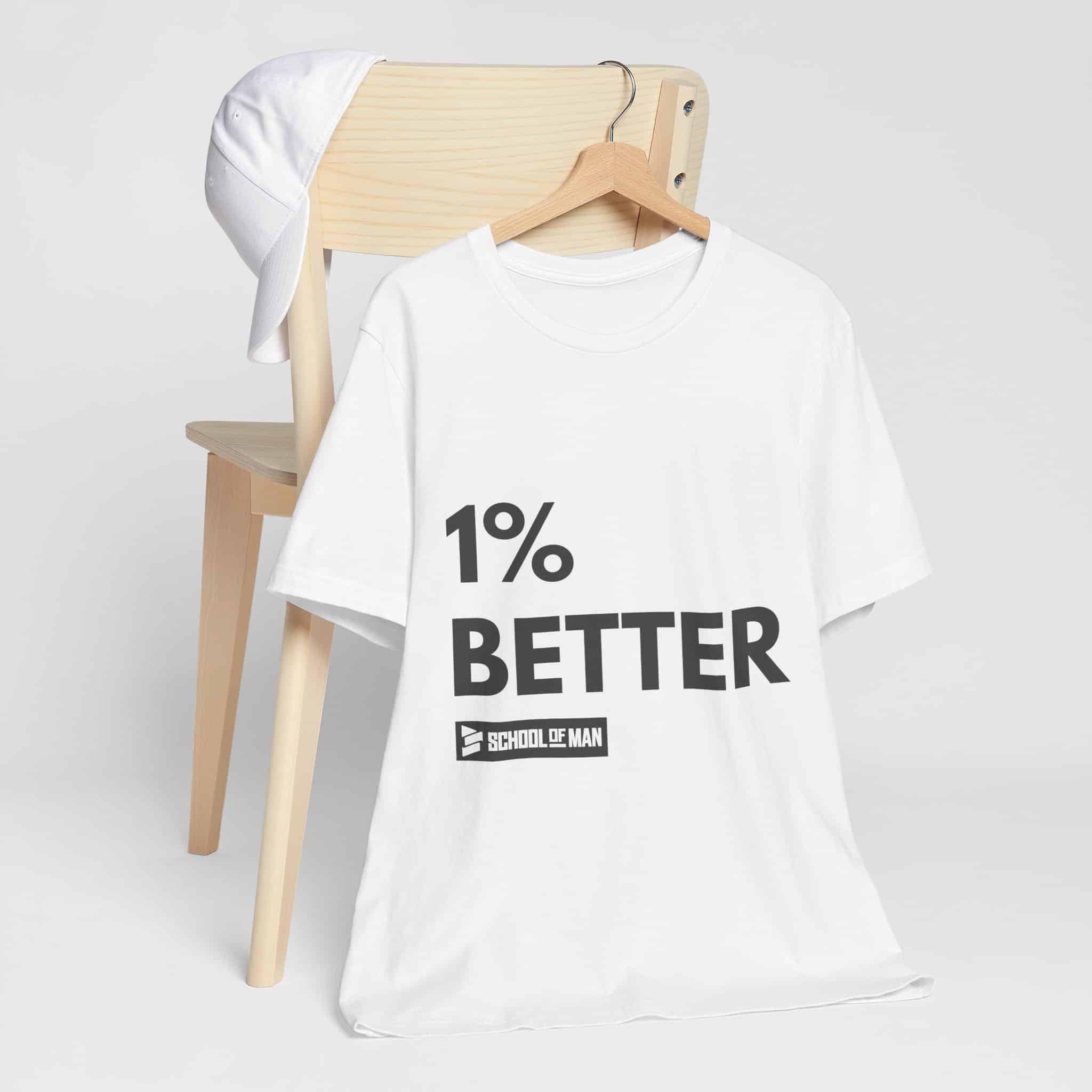 1% Better Tee | Motivational Fitness Progress T-Shirt - Image 3