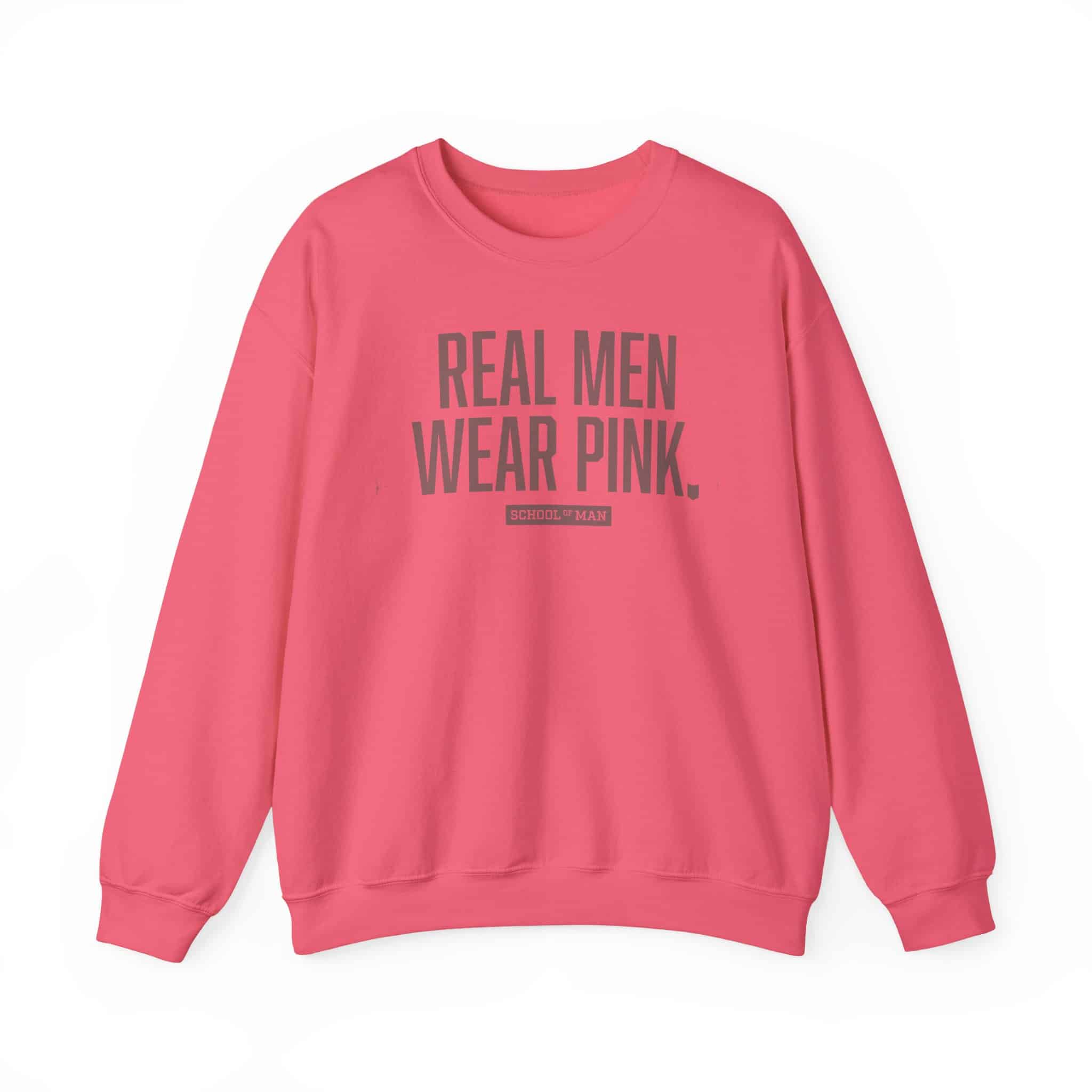 Real Men Wear Pink Sweatshirt – Men’s Statement Crewneck - Image 9