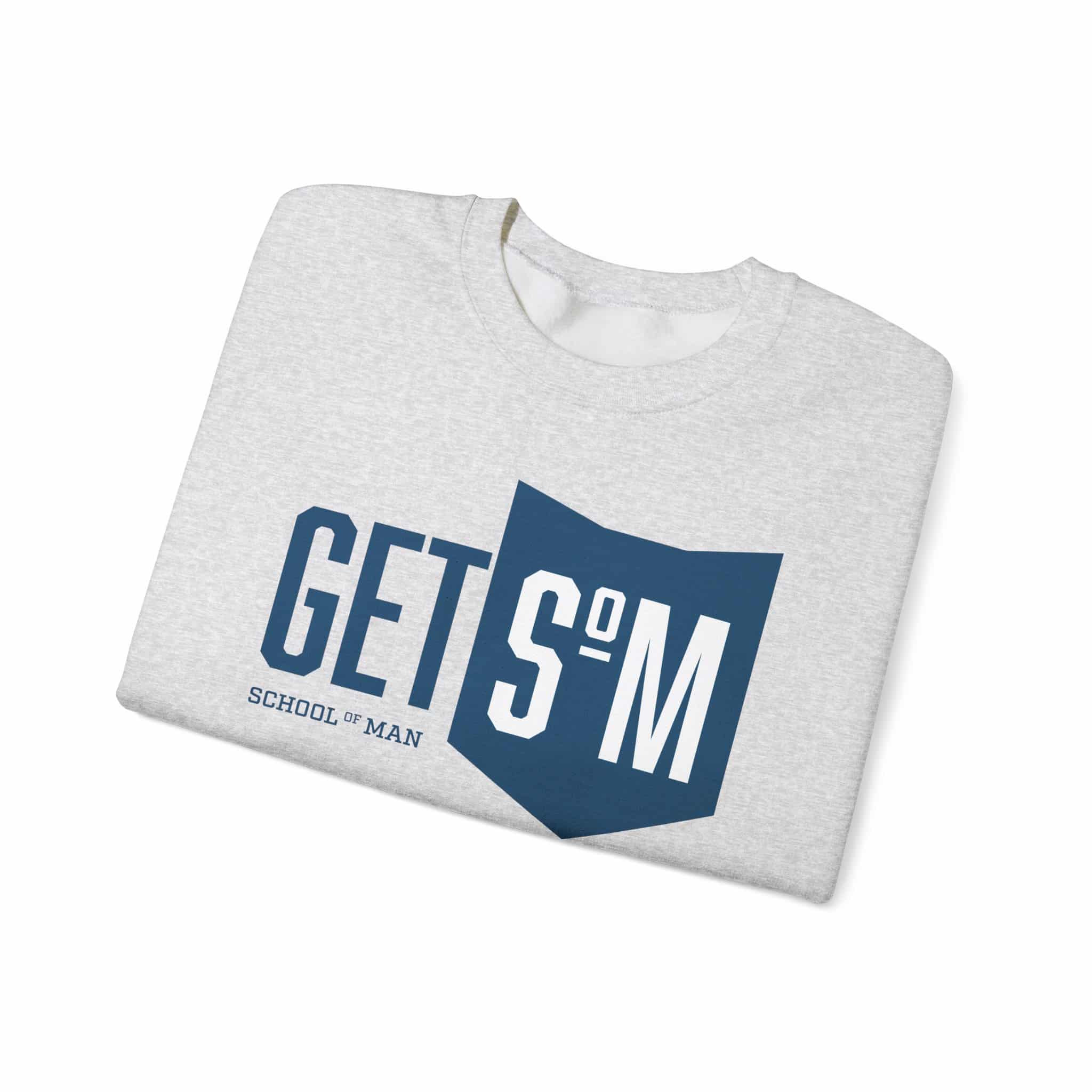 Get S&M Shield Crewneck Sweatshirt — School of Man Graphic Pullover - Image 9