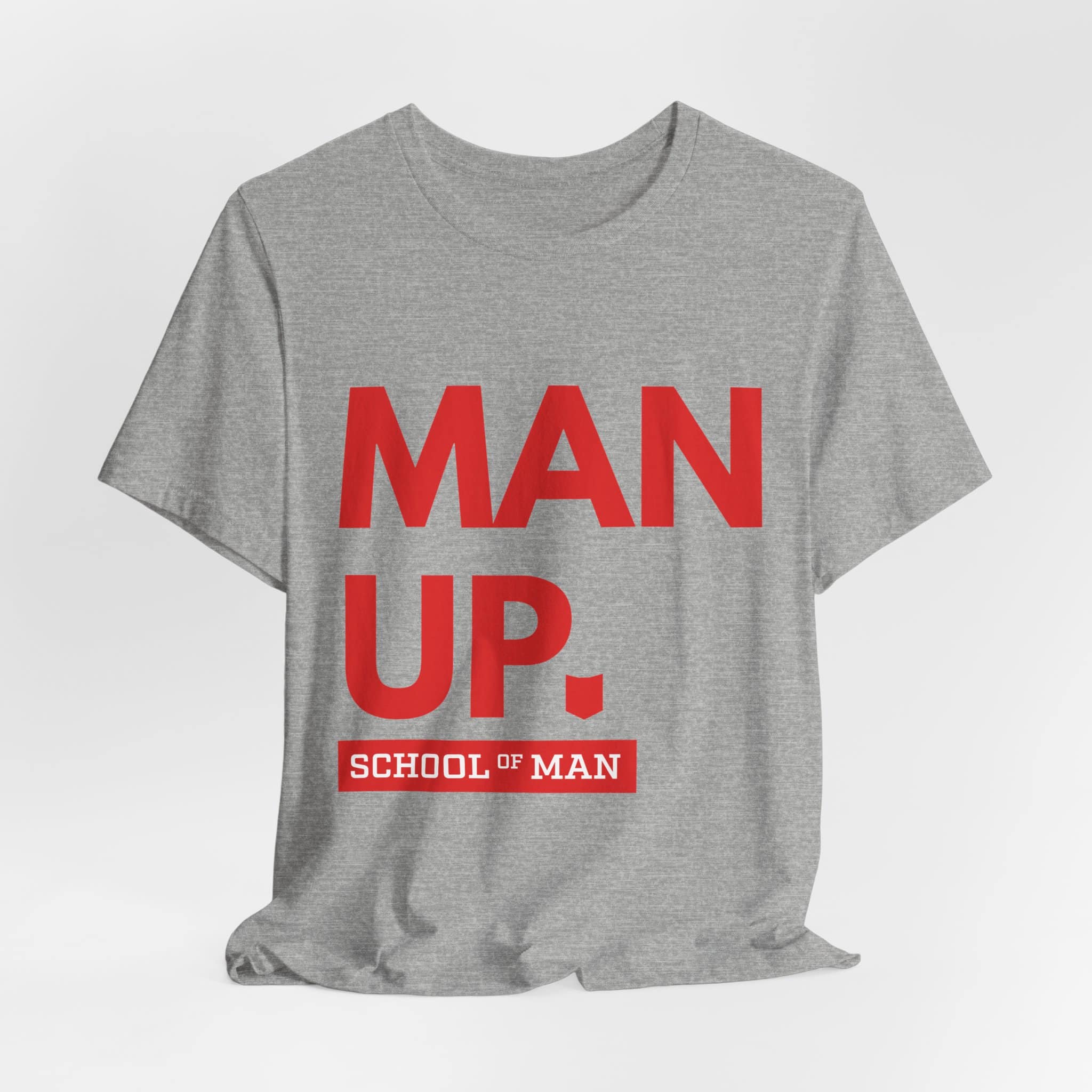 Man Up School of Man Tee | Masculine Typography Shirt - Image 40