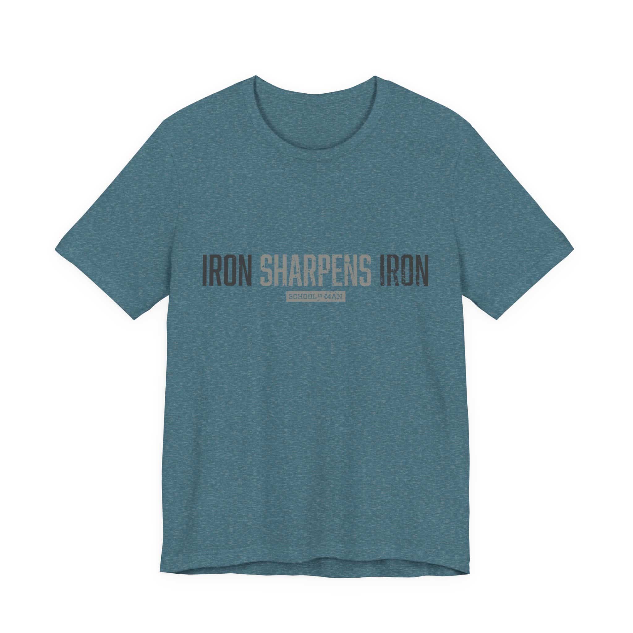 Iron Sharpens Iron T-Shirt | As One Man Sharpens Another, Faith-Based Tee - Image 41