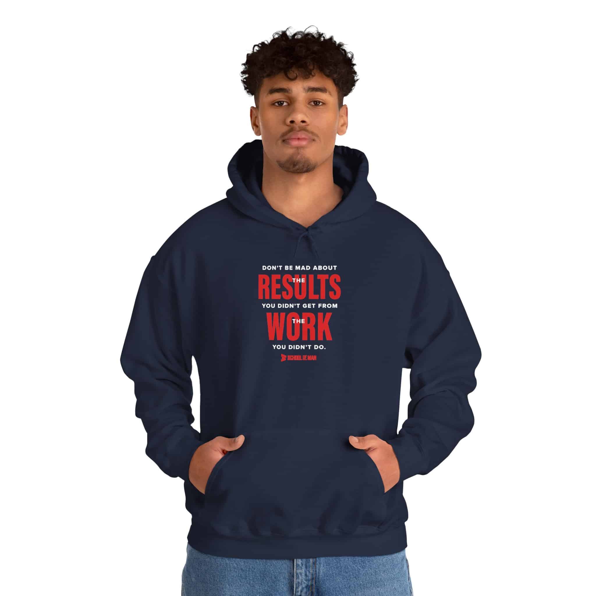 Results Over Excuses Hoodie — Motivational Work Quote Pullover - Image 23