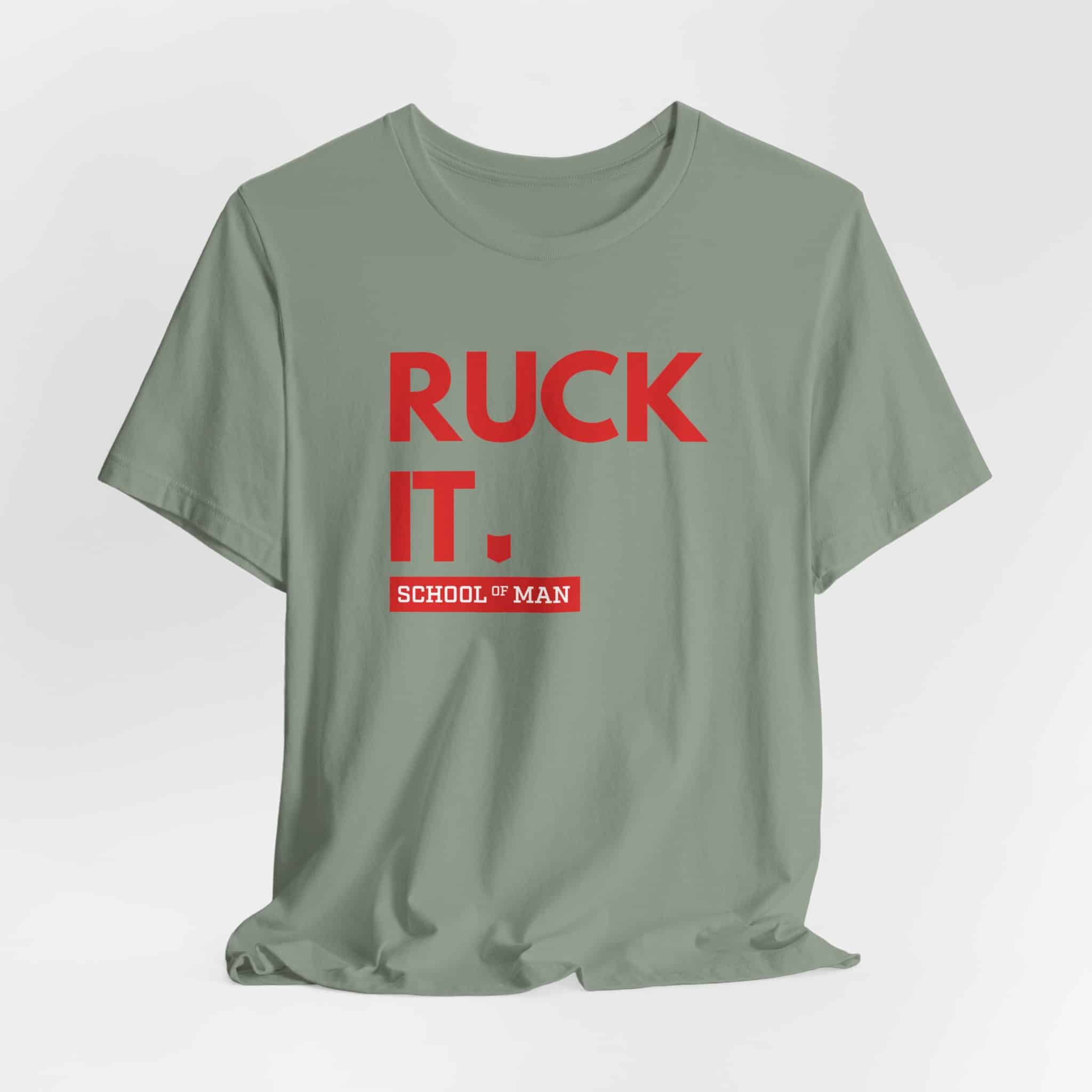Ruck It School of Man T-Shirt | Military Rucking Fitness Tee - Image 16