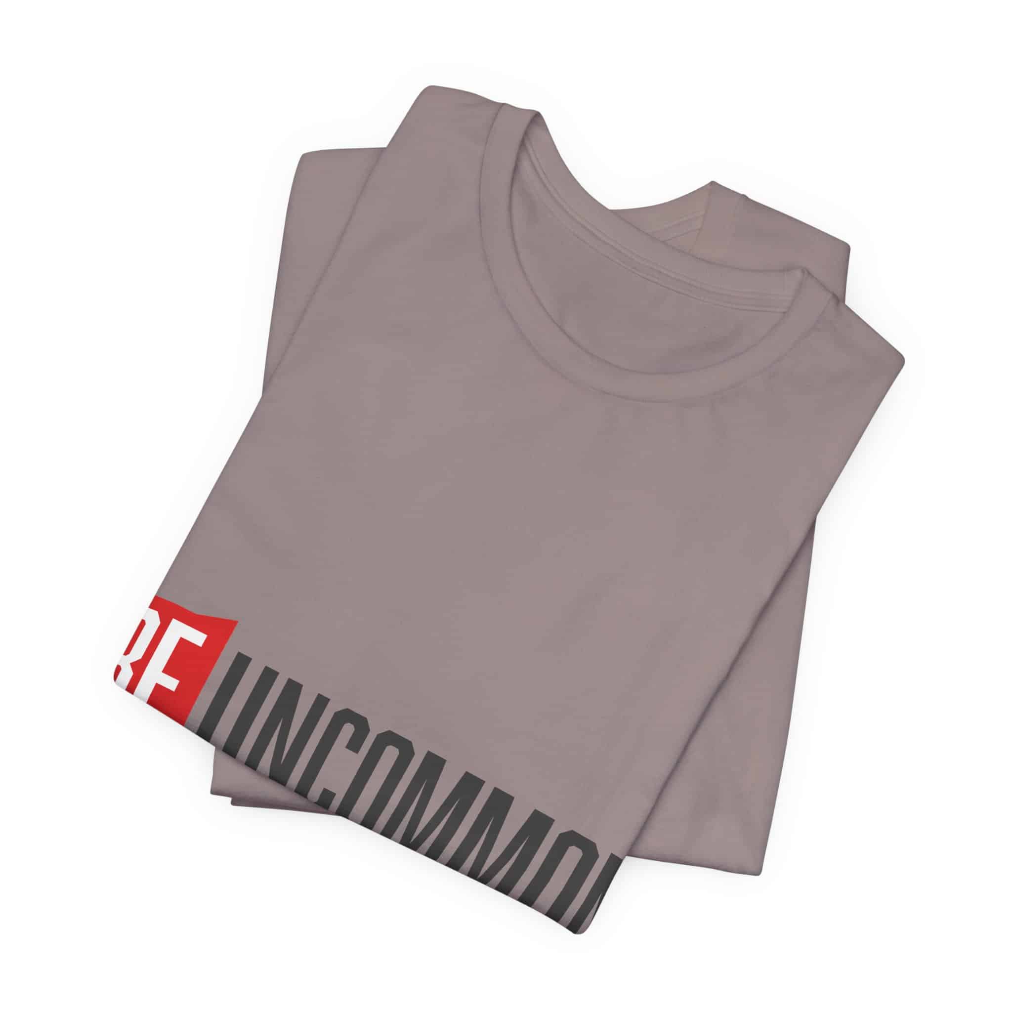 Be Uncommon graphic Tee | Motivational typography shirt, Red shield logo - Image 13