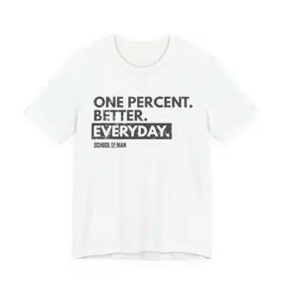 One Percent Better Everyday T-Shirt | Motivational Quote Tee