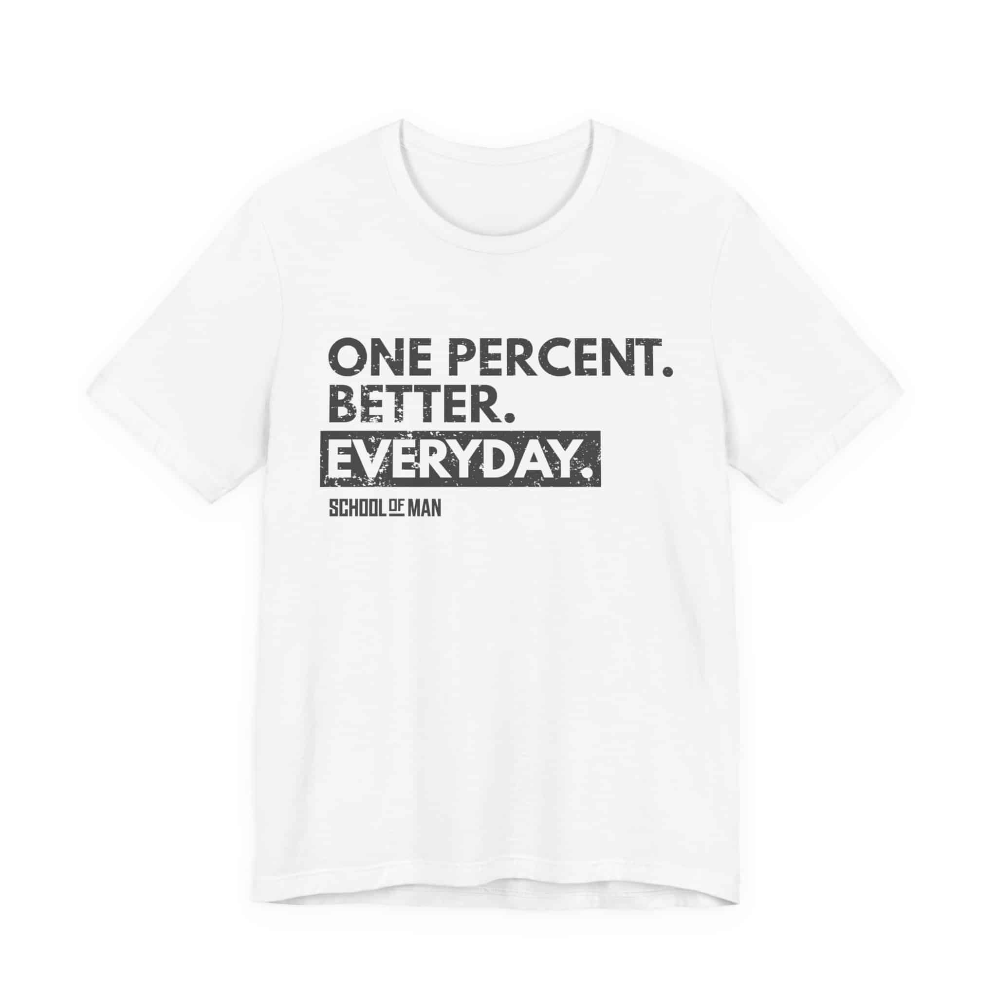 One Percent Better Everyday T-Shirt | Motivational Quote Tee