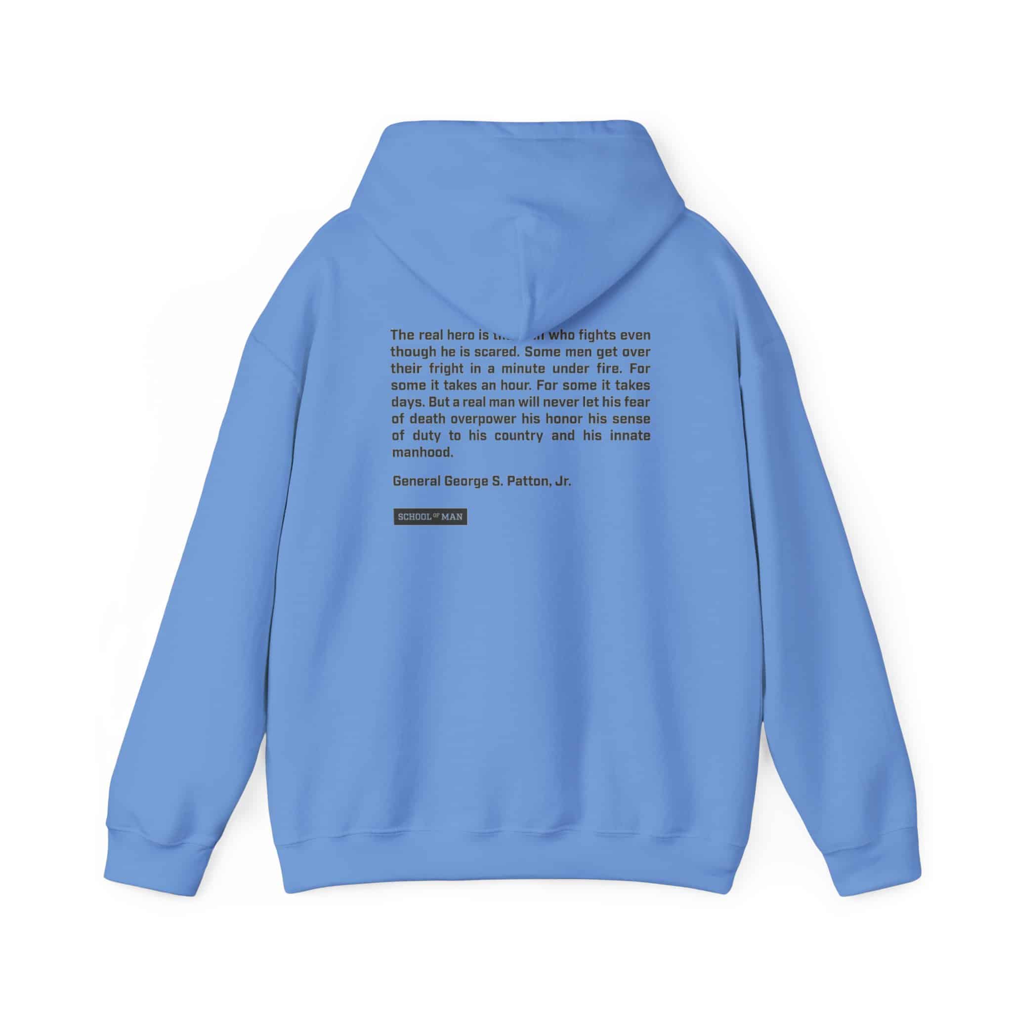 Veterans A Day Shield Hoodie — '22' Military Tribute Pullover with Inspirational Back Quote - Image 17