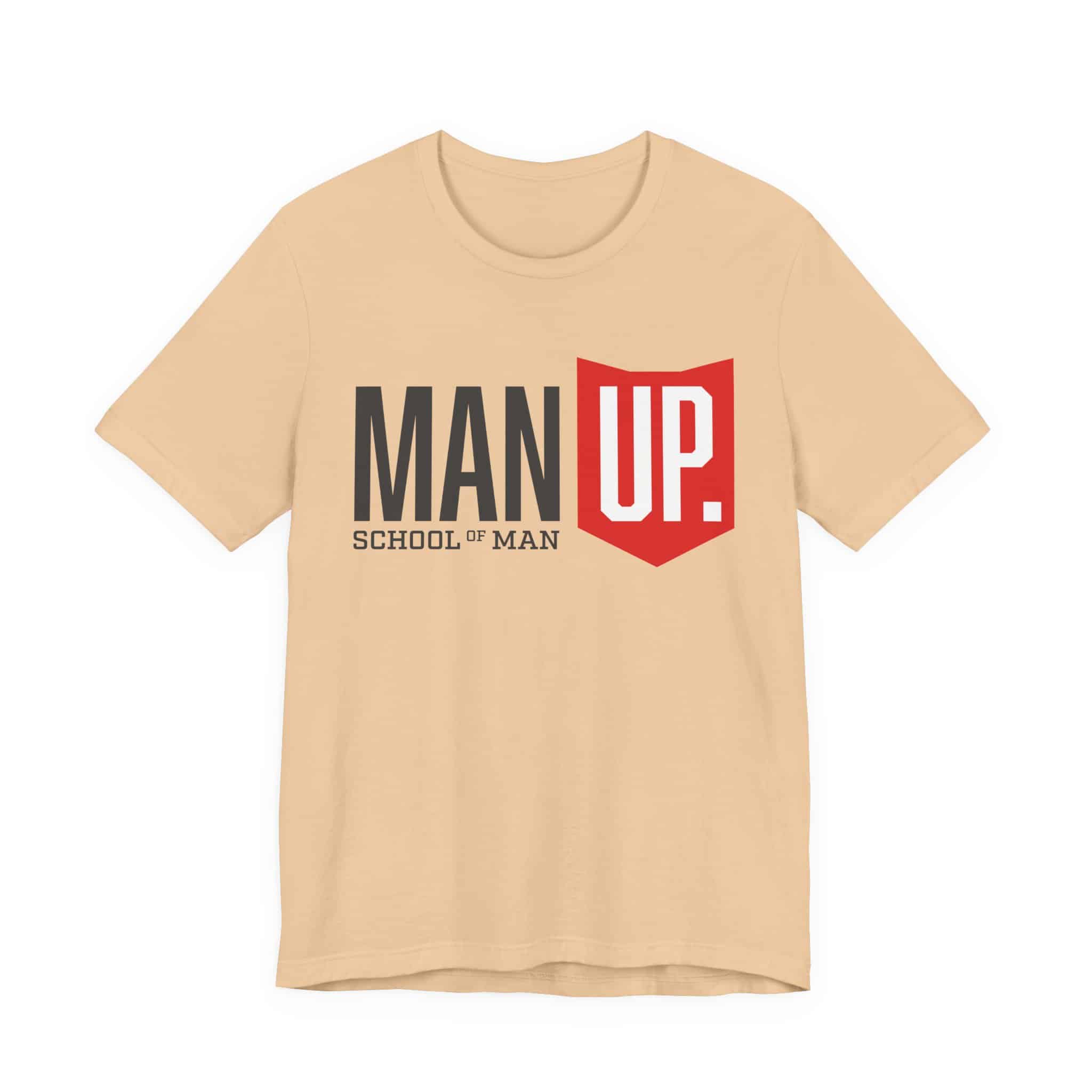 Man Up Shield logo T-Shirt | School of Man graphic tee - Image 12