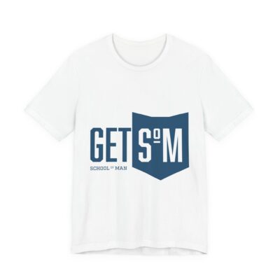 Get Some Shield logo T-Shirt | Retro Typographic School Man Tee