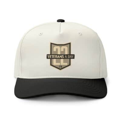 Veterans A Day Shield Cap — Two-Tone Trucker Hat for Military Support & Memorial Events