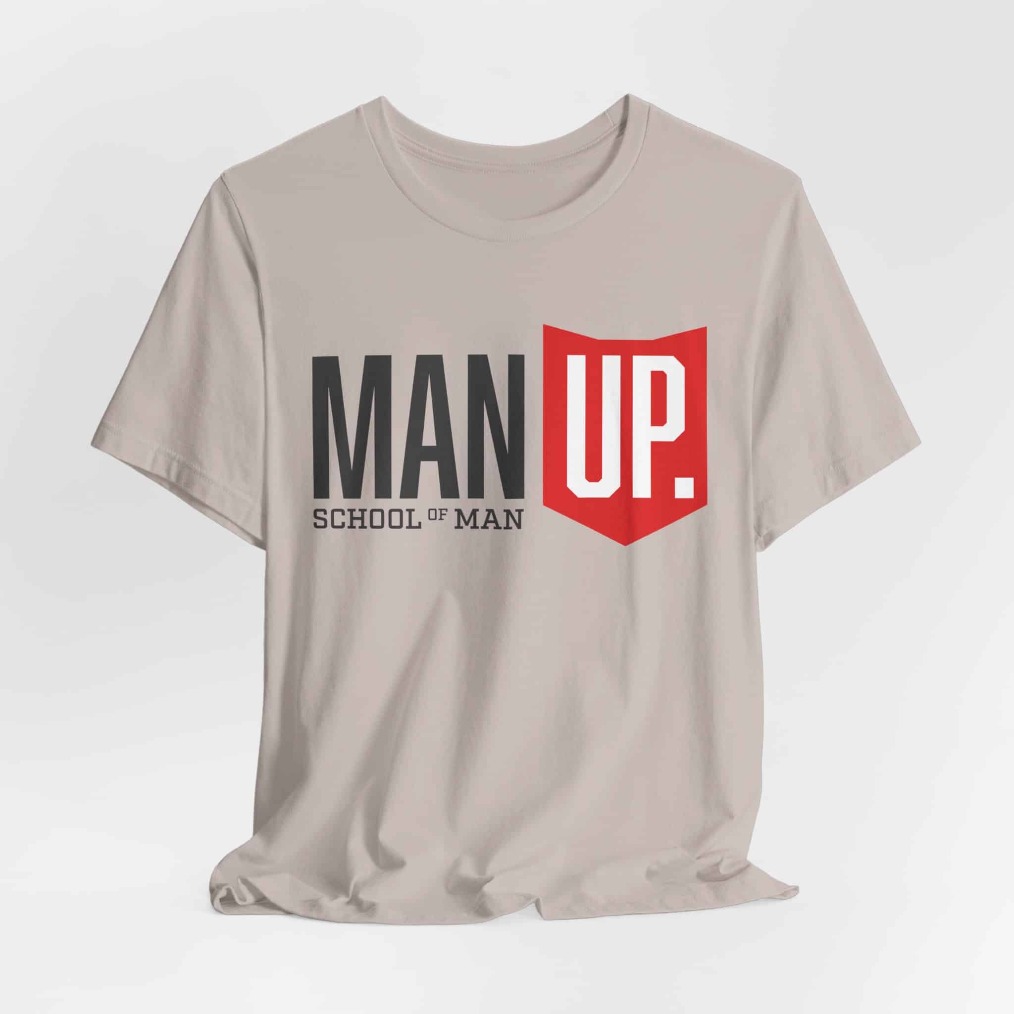 Man Up Shield logo T-Shirt | School of Man graphic tee - Image 27