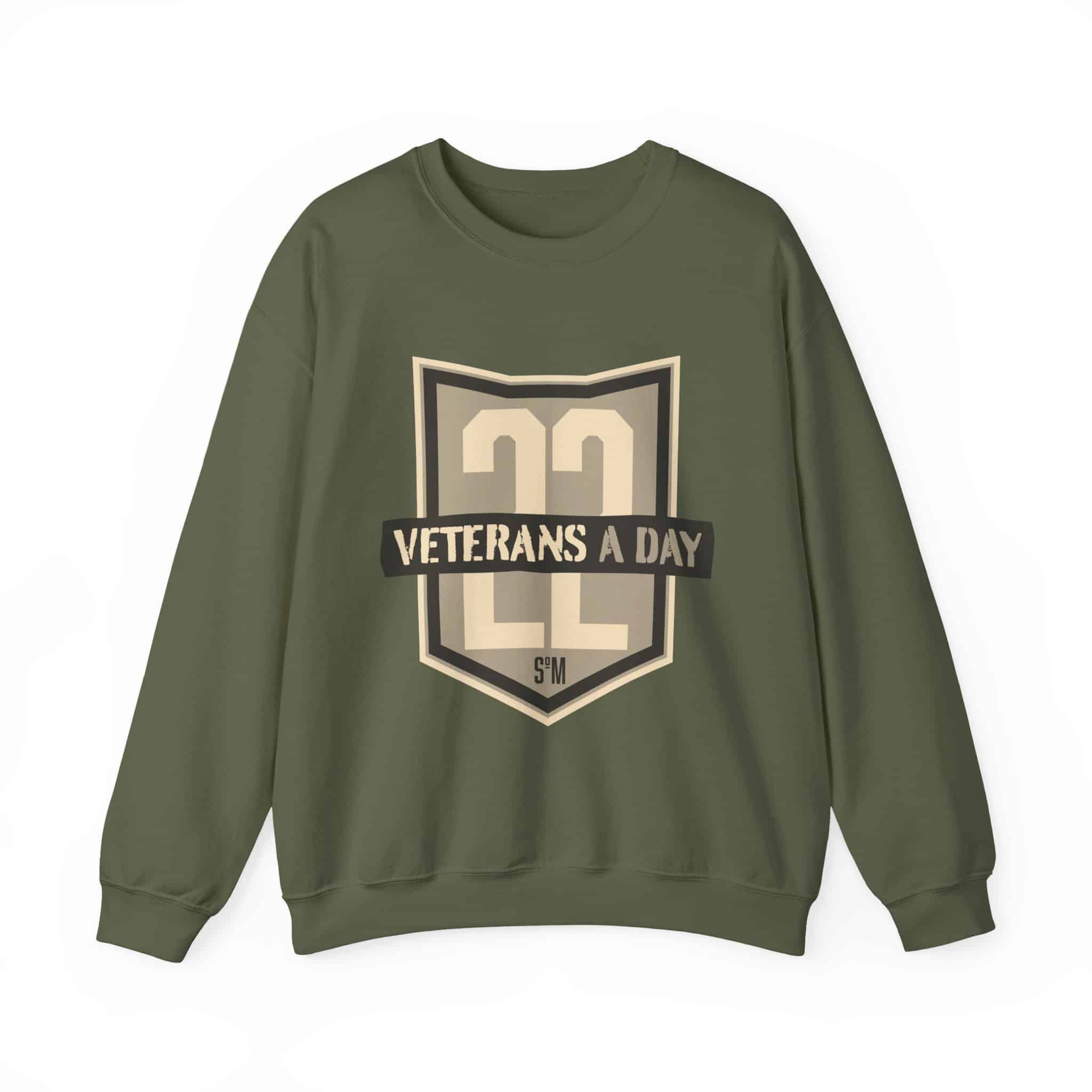 Veterans Day Shield Crewneck Sweatshirt — "Veterans A Day" Tribute - Image 19