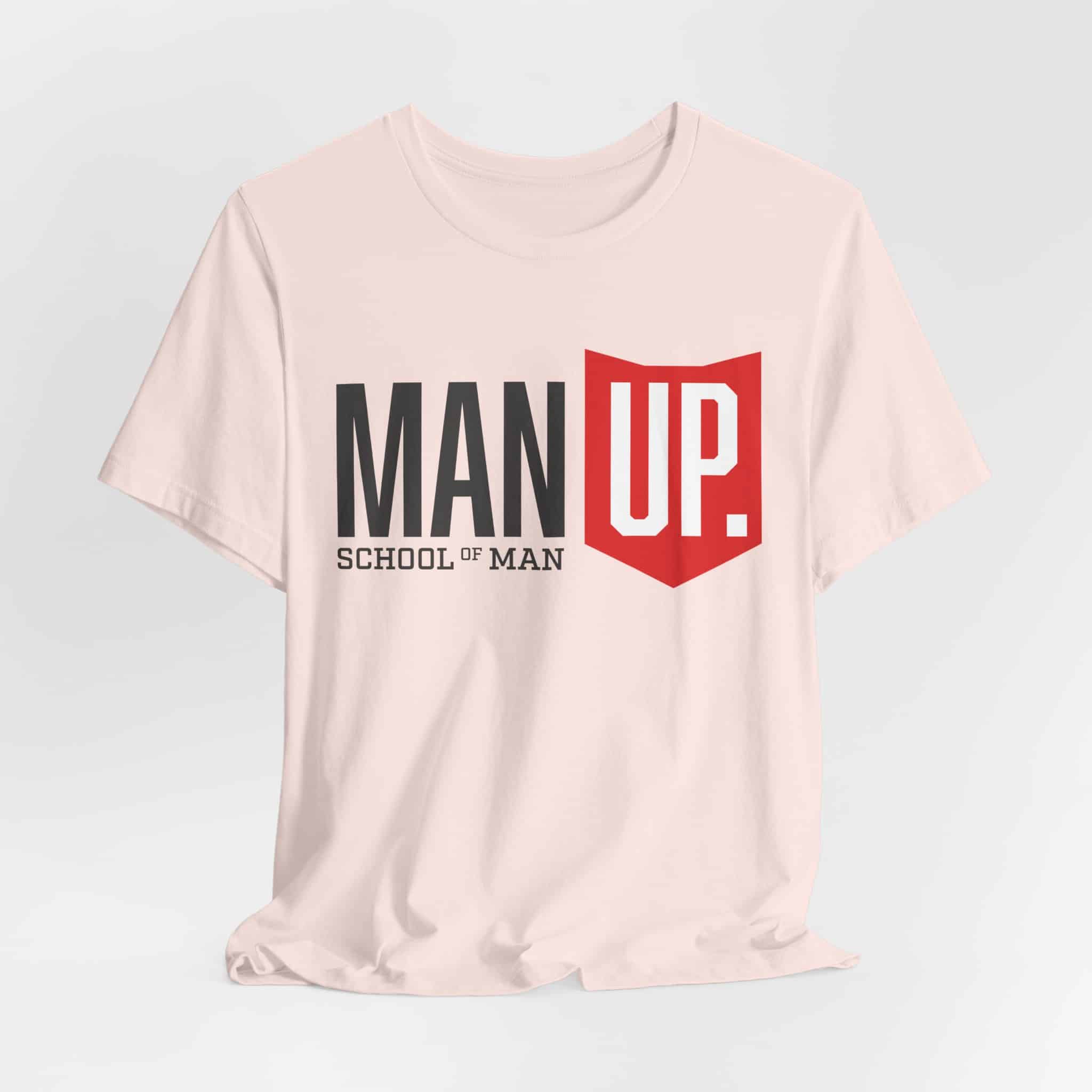 Man Up Shield logo T-Shirt | School of Man graphic tee - Image 7